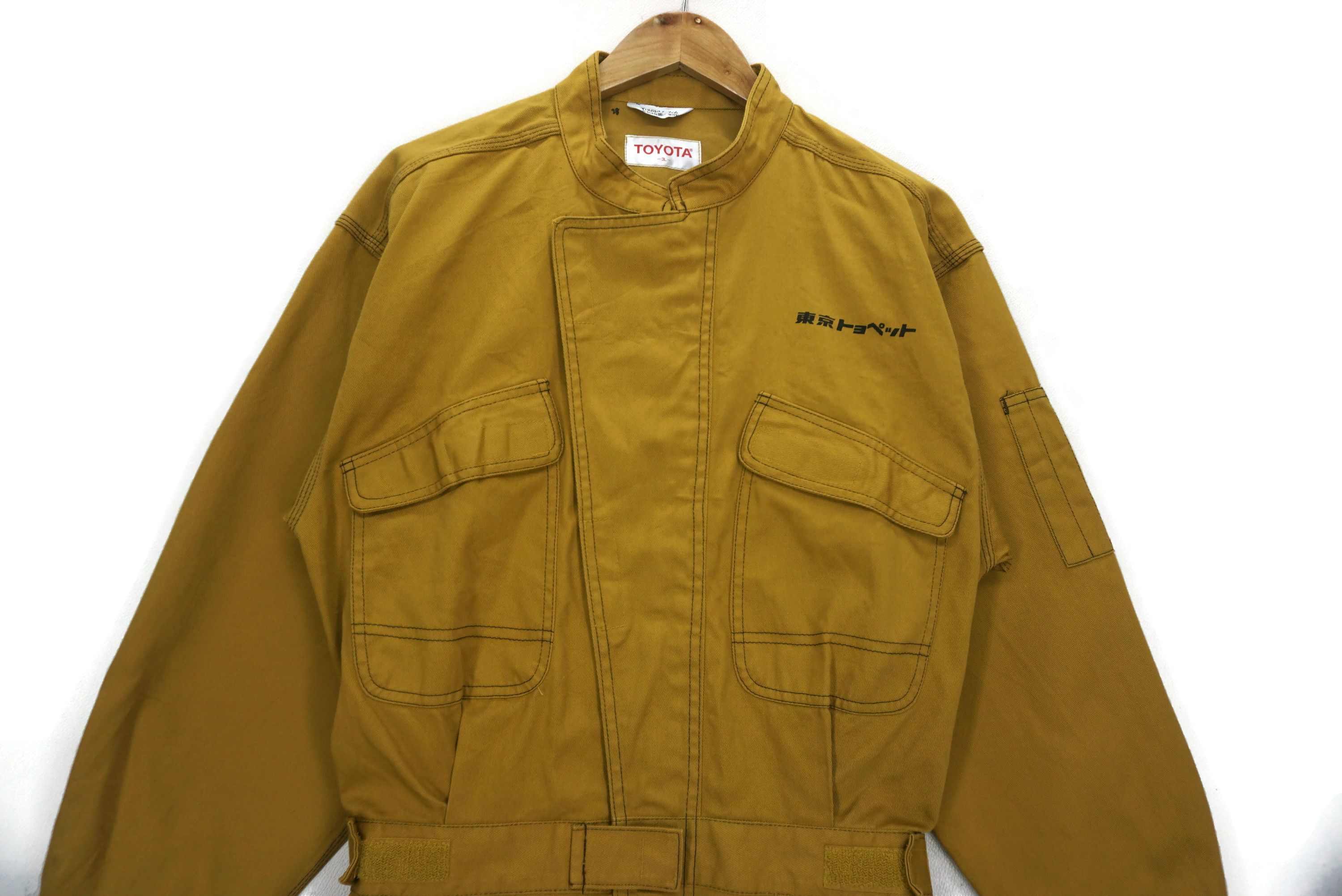 Japanese Brand Vintage Toyota Tokyo Mechanics Coveralls Earth Tone Jumpsuit Size US 32 / EU 48 - 3 Thumbnail