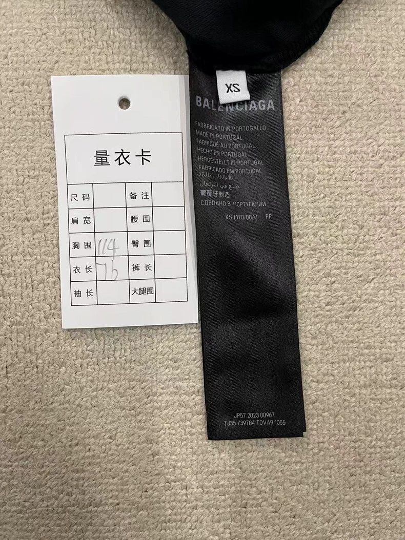 Balenciaga Balenciaga Tape Tape Made Old Short Sleeve T-Shirt 2503-Nex Size US XS / EU 42 / 0 - 4 Thumbnail