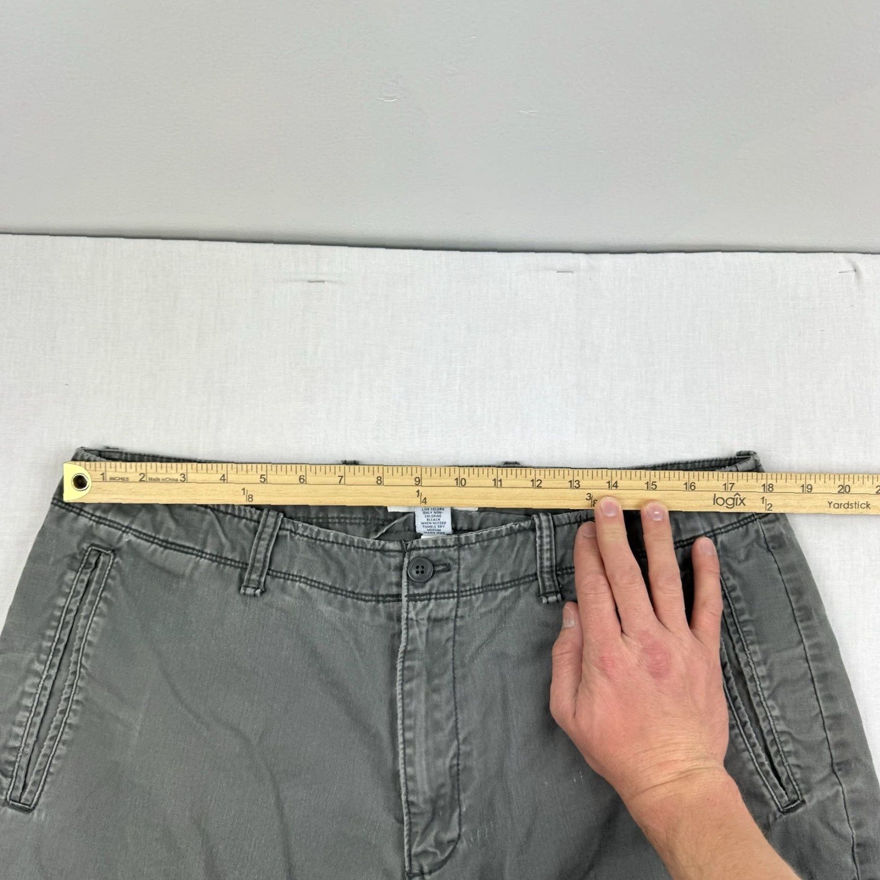 Gap VINTAGE Gap Cargo Pants Men 35x32 Green Grunge Y2K Casual Relaxed Denim Size US 35 - 6 Thumbnail