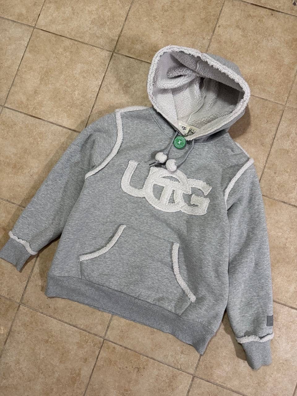Telfar × Ugg UGG x TELFAR Shearling Hoodie - Grey size M logo Pom poms Size US M / EU 48-50 / 2 - 1 Thumbnail