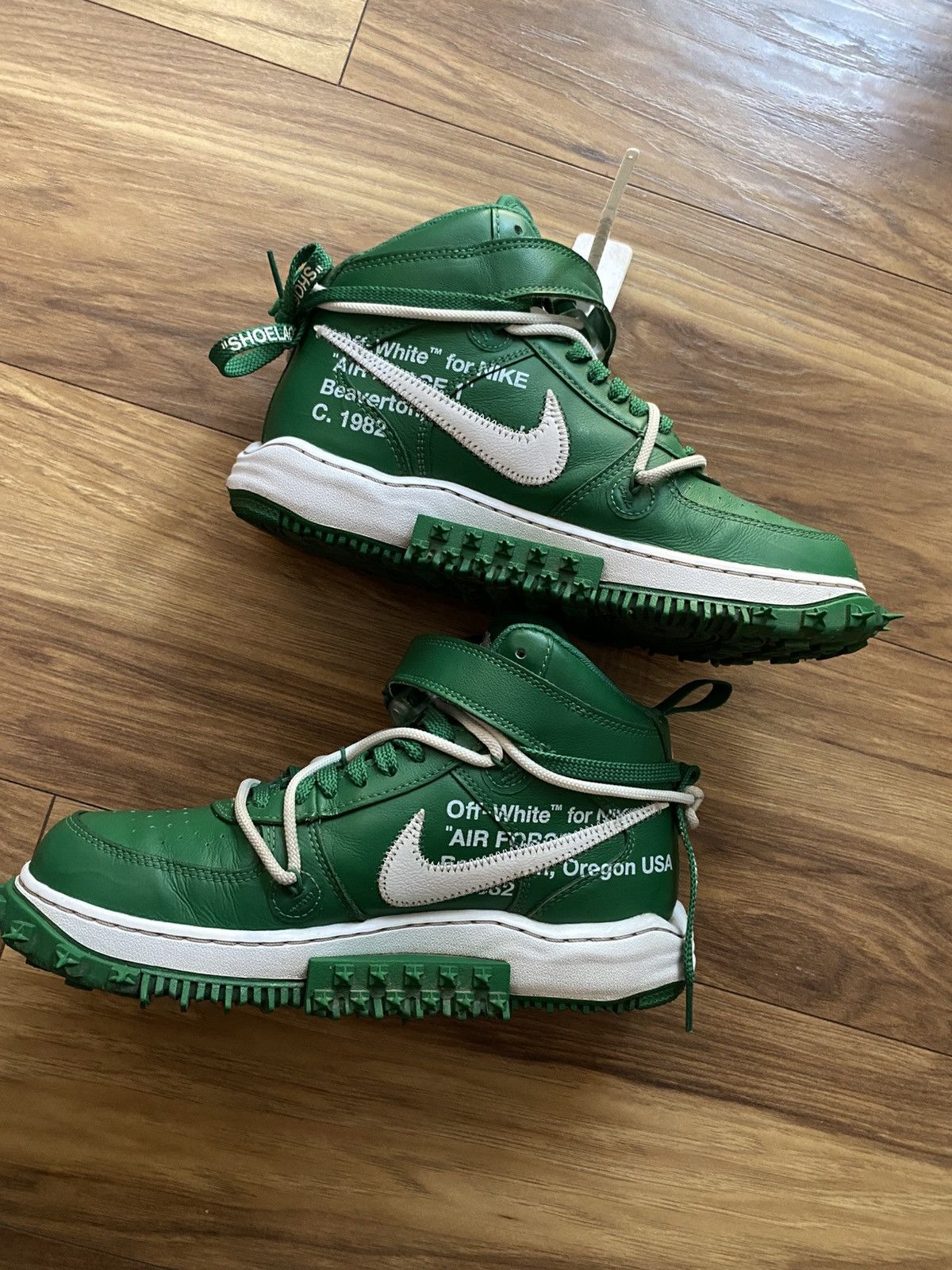 Nike × Off-White Nike x Off White Mid Air Force Pine Green Size US 8 / EU 41 - 6 Thumbnail