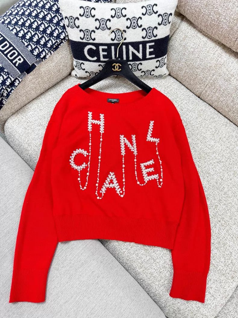 Chanel Chanel Heavy industry pearl letter embroidery logo long-sl Size XS / US 0-2 / IT 36-38 - 2 Thumbnail