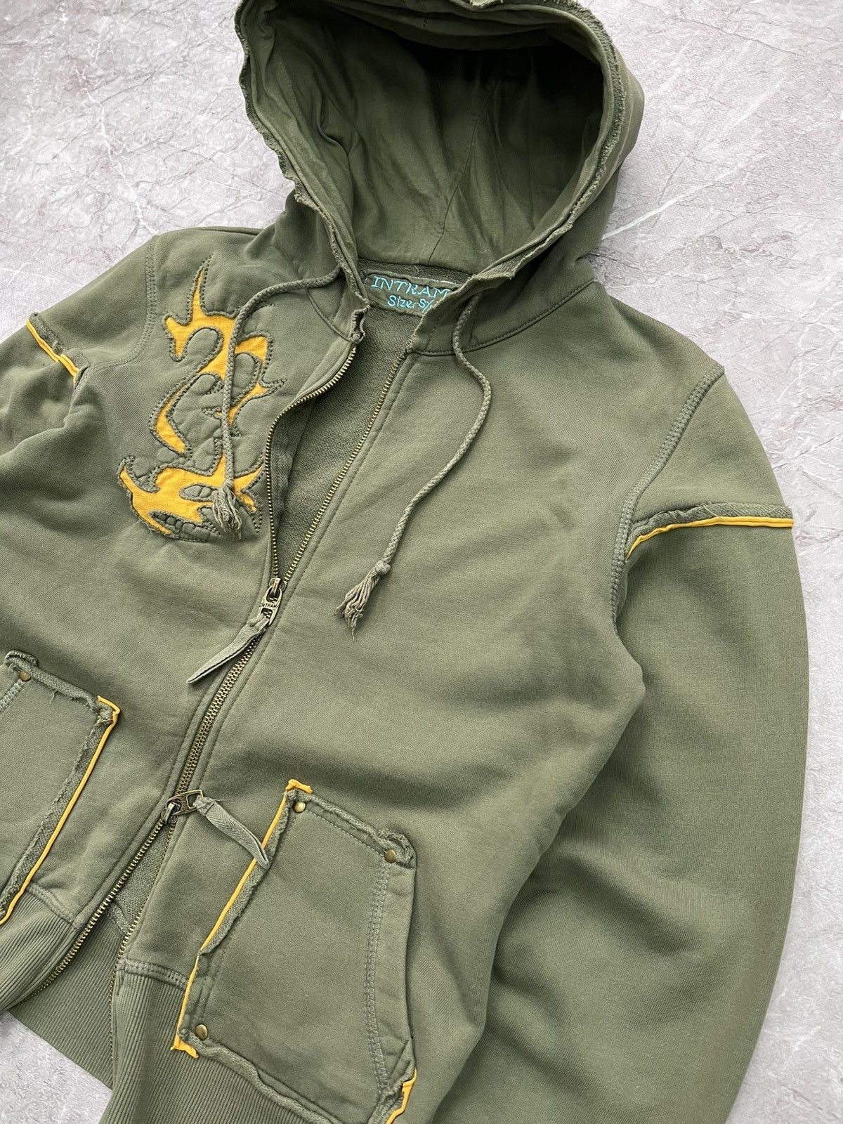 If Six Was Nine × Japanese Brand × Le Grande Bleu (L.G.B.) Beaumont DISTRESSED HOODIE poem punk style long sleeve Size US S / EU 44-46 / 1 - 8 Thumbnail