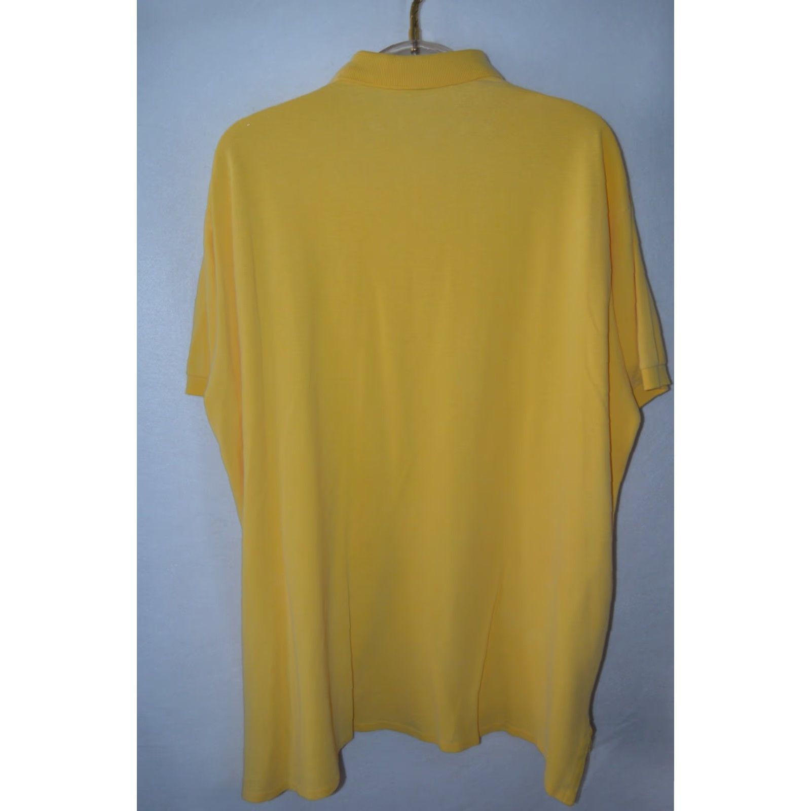 Polo Ralph Lauren VINTAGE Polo Ralph Lauren Polo Shirt Mens XXL Cotton Yellow Logo Embroidered 100% Cotton Short Sleeve Knit Classic Polo GG Size US XXL / EU 58 / 5 - 2 Thumbnail