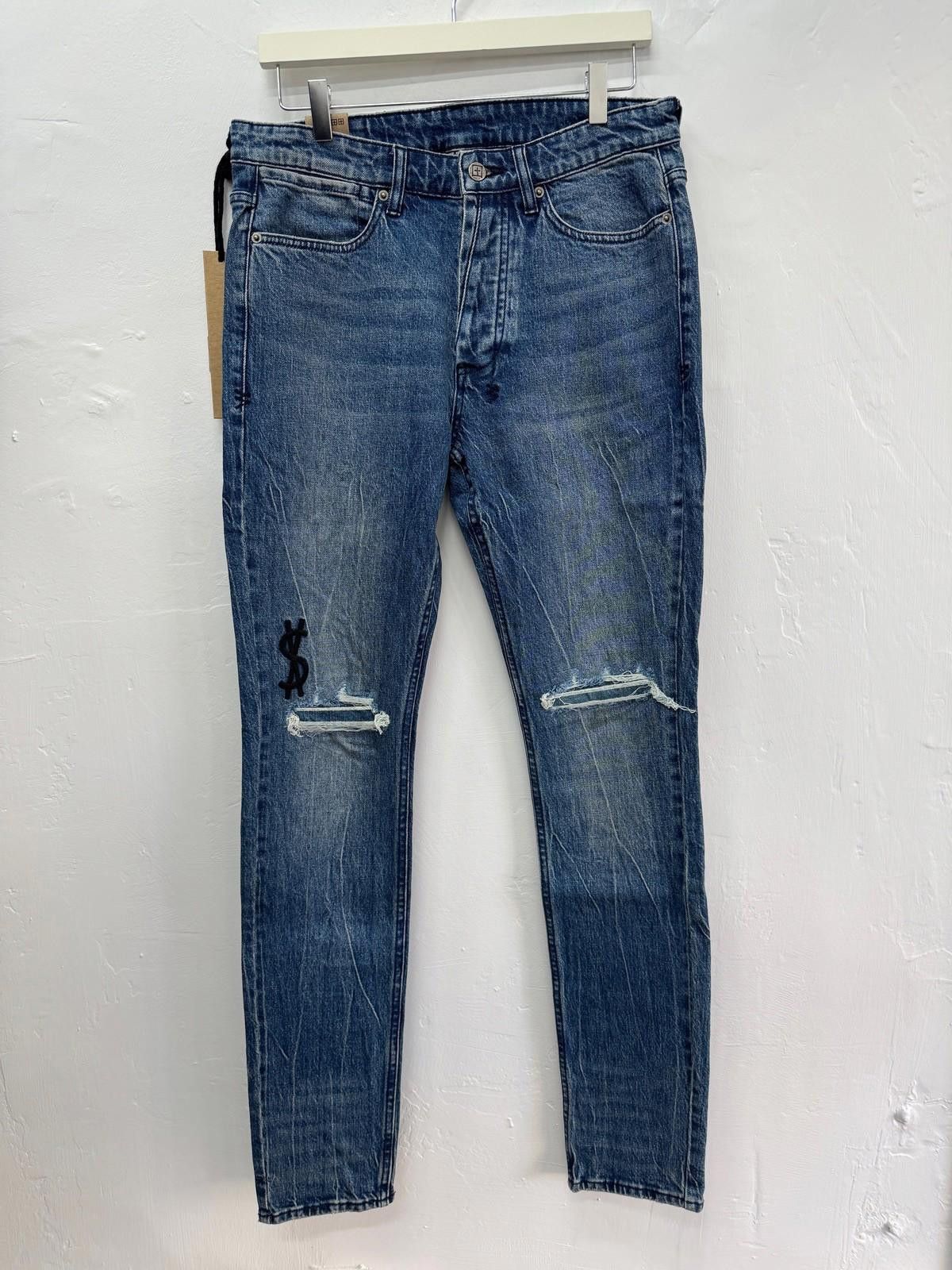 Ksubi new Ksubi mens denim jeans van winkle blue bluuu 32 patched Size US 32 / EU 48 - 1 Thumbnail