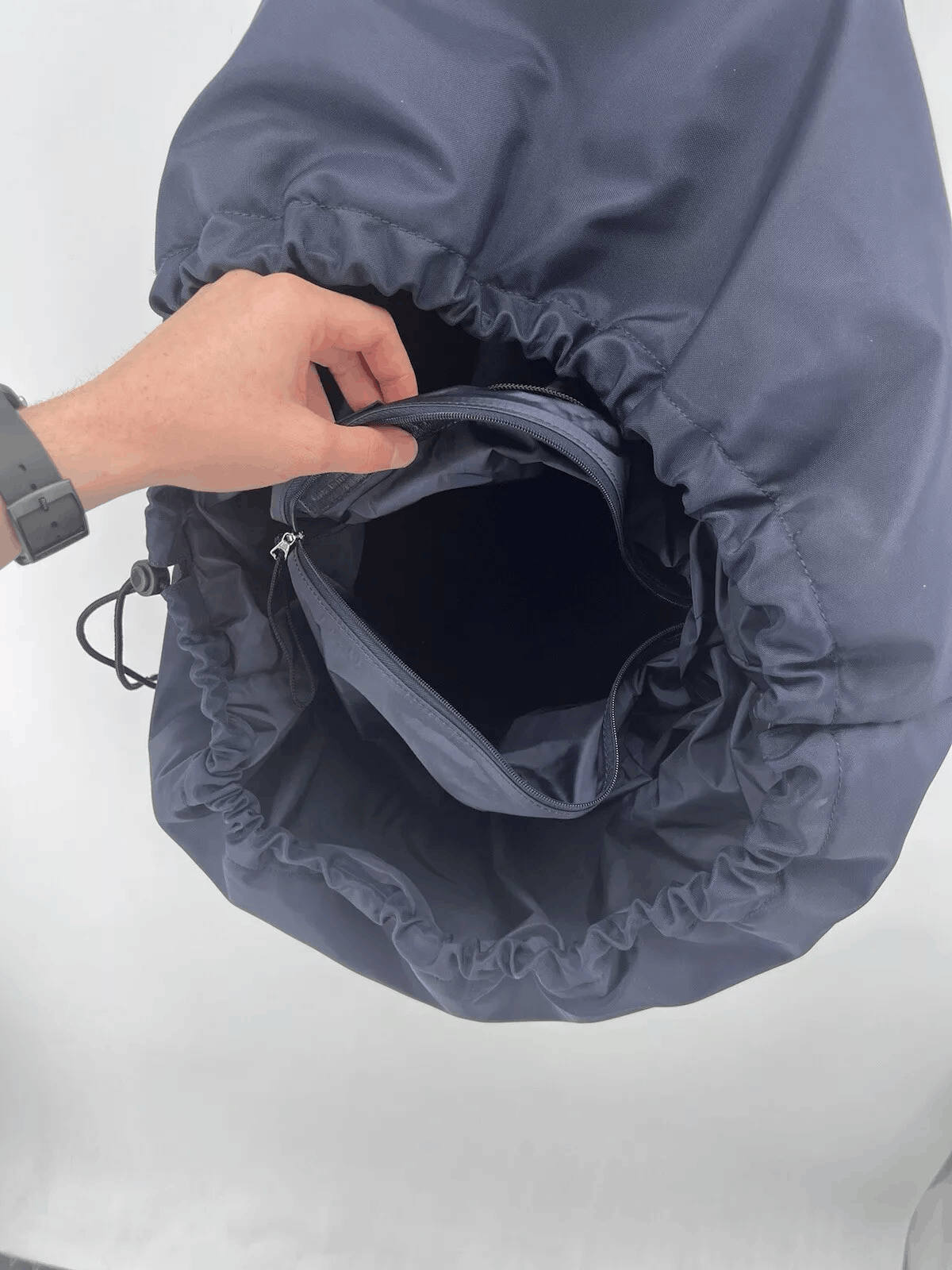 Balenciaga Balenciaga Wheel Bag Handbag Nylon Canvas Navy Blue Size ONE SIZE - 10 Thumbnail