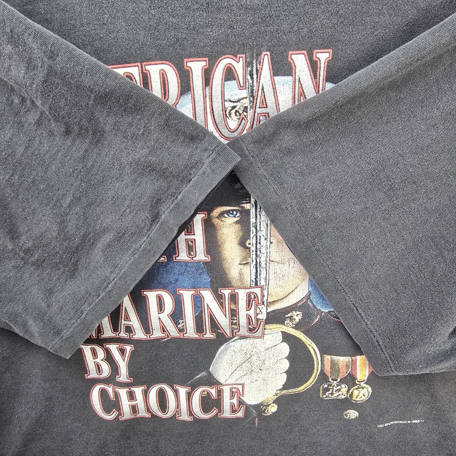 Other Vintage 90s American By Birth Marine By Choice Shirt 2XL Size US XXL / EU 58 / 5 - 3 Thumbnail