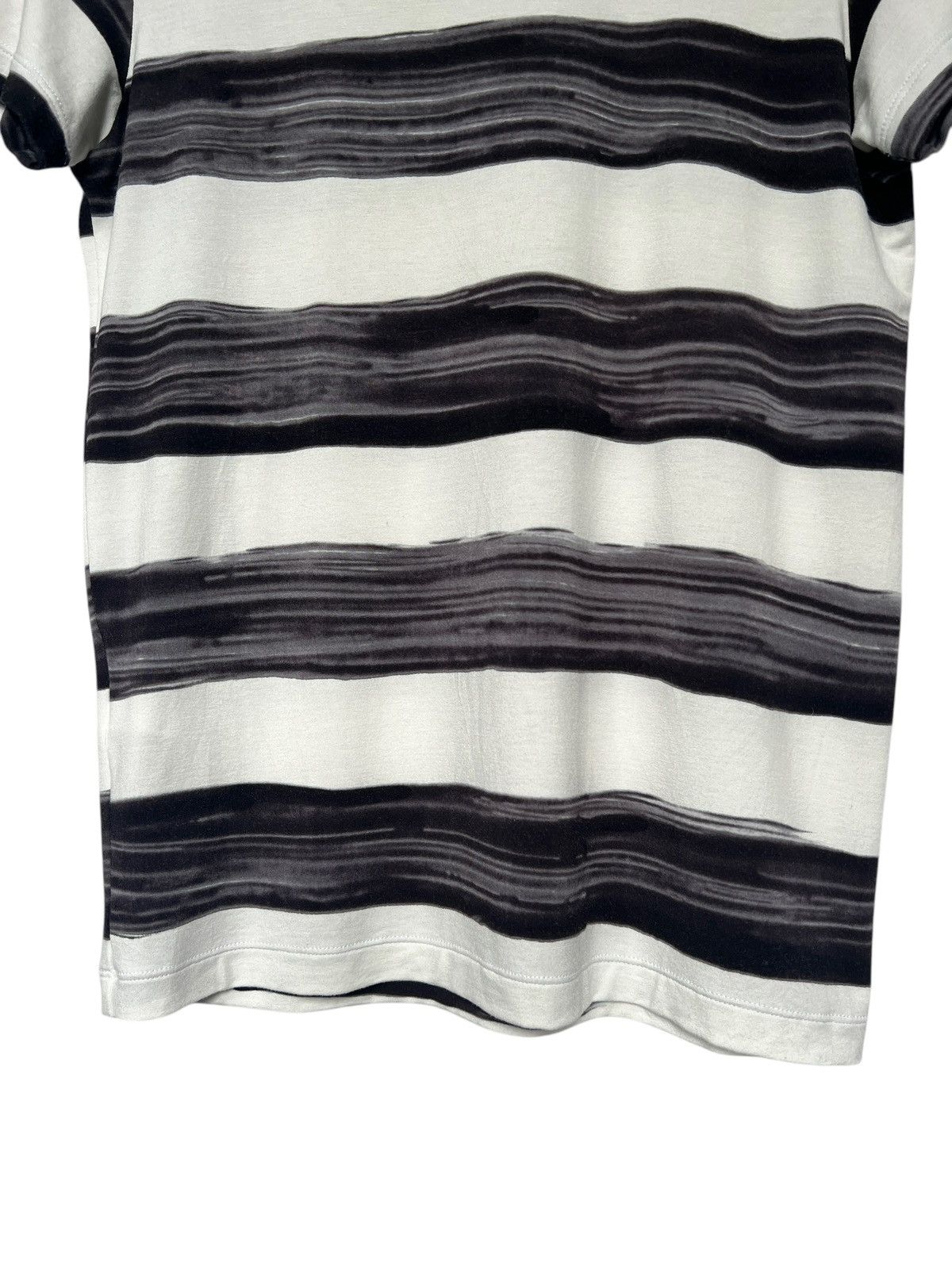 Yohji Yamamoto Y’s Yohji Yamamoto Brush Stripes Rayon Tshirt Size US XXS / EU 40 - 3 Thumbnail