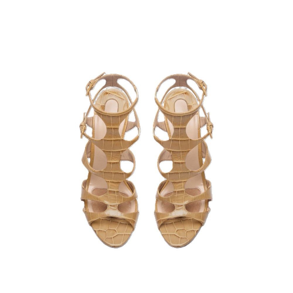 Tom Ford o1loc1c0226 W3548 Leather Paradis Cage Sandals in Brown Size US 8 / IT 38 - 3 Thumbnail