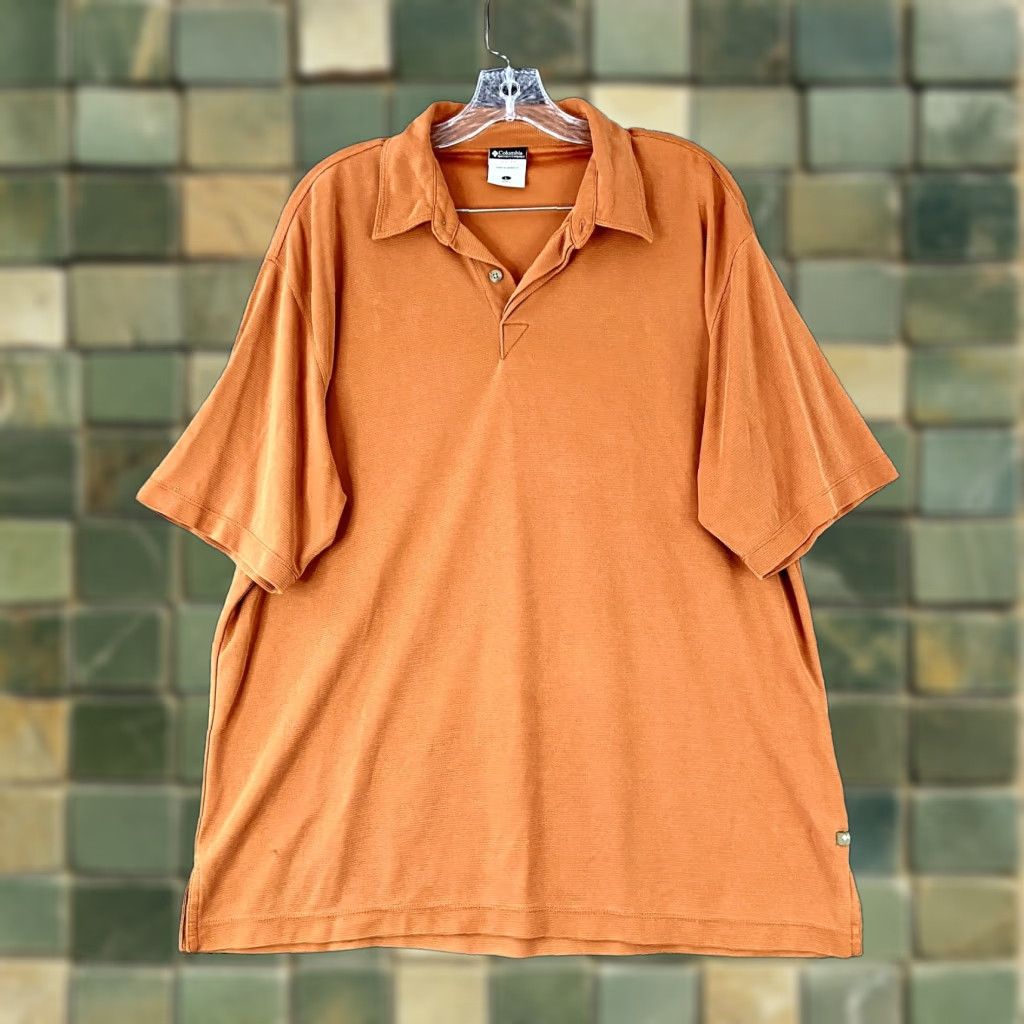 Vintage Columbia XCO Polo Mens L Brown Orange Polo Shirt Brown Orange Mens L Size US L / EU 52-54 / 3 - 1 Thumbnail