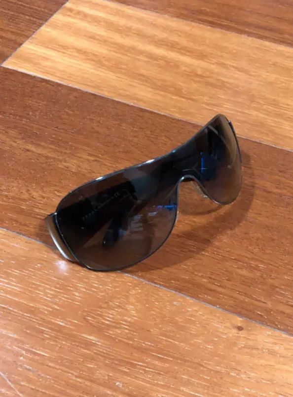 Prada PRADA Sunglasses Rectangle Wrap Shield Metal Symbole RI916 Size ONE SIZE - 4 Thumbnail