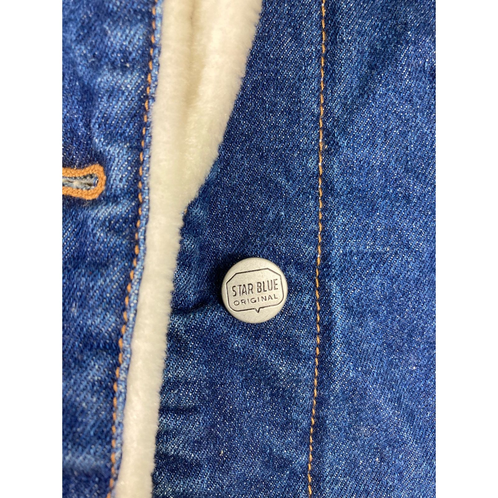 Other VTG Blue Star Apparel Denim Jacket Sherpa Style Rare Large Size L / US 10 / IT 46 - 9 Thumbnail