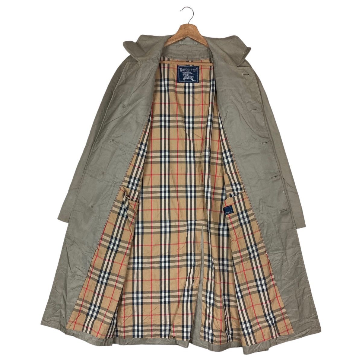 Burberry Burberrys Hidden Flat Button Trench Coat Size US L / EU 52-54 / 3 - 1 Thumbnail