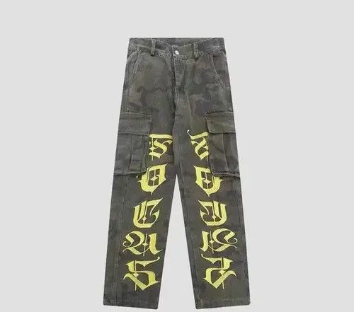 Japanese Brand × Jean Retro street camouflage workwear straight denim trousers Size US 32 / EU 48 - 4 Thumbnail