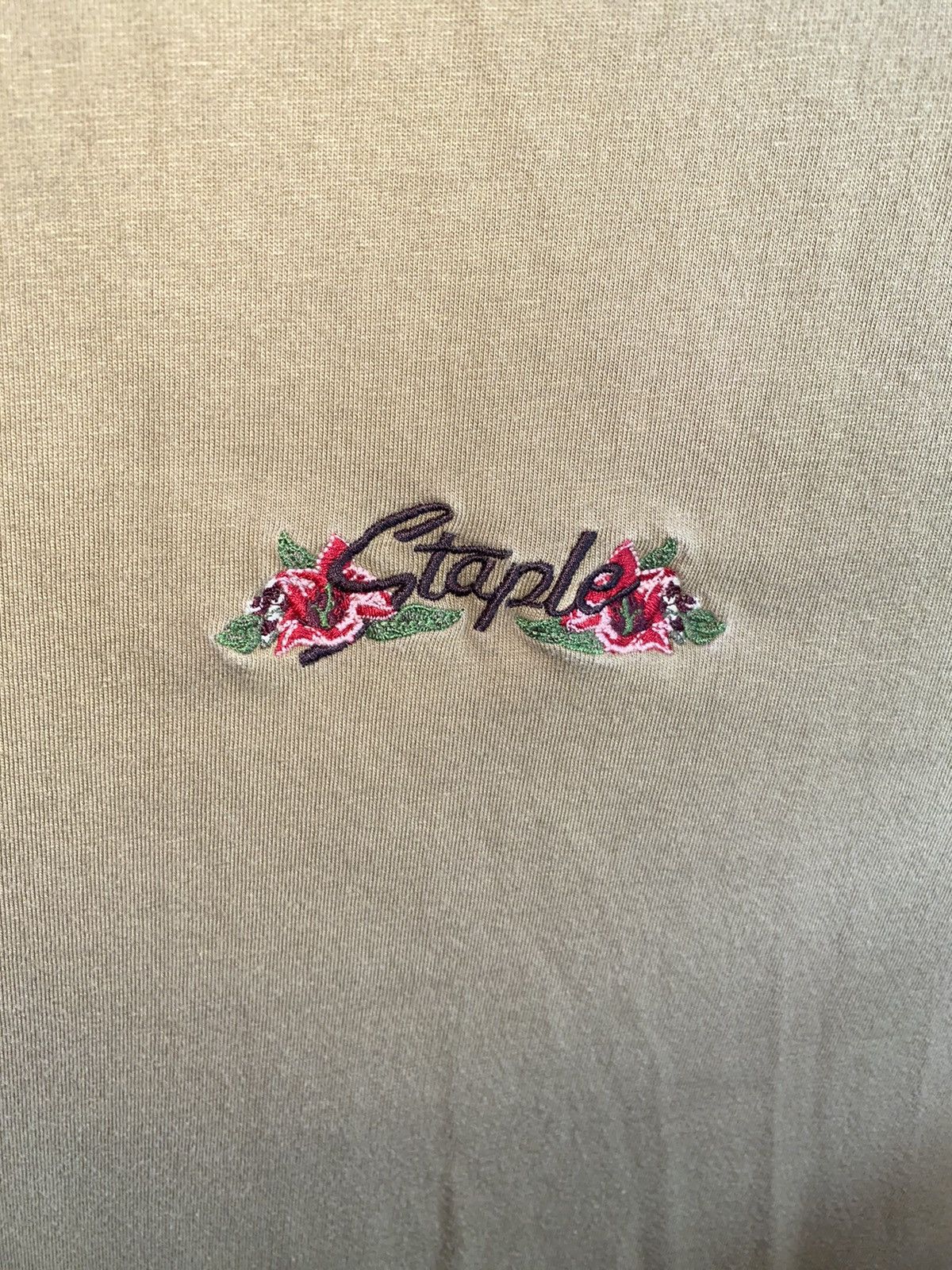 Staple Staple T-Shirt Green Stitched Size US L / EU 52-54 / 3 - 3 Thumbnail