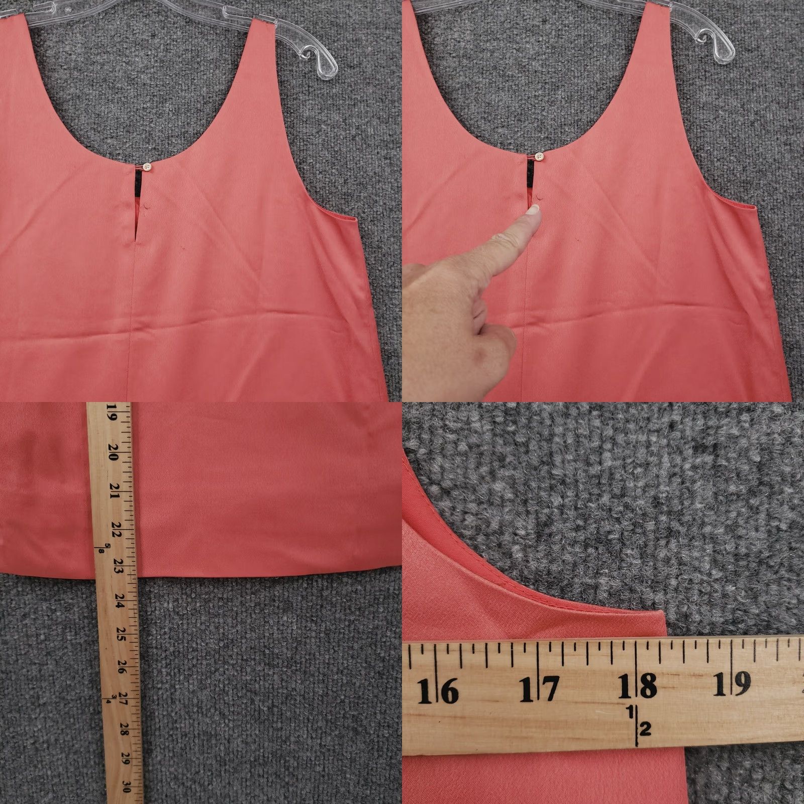J.Crew J.CREW Tank Womens S Small Red Cropped Scoop Neck Sleeveless Polyester Size S / US 4 / IT 40 - 8 Thumbnail