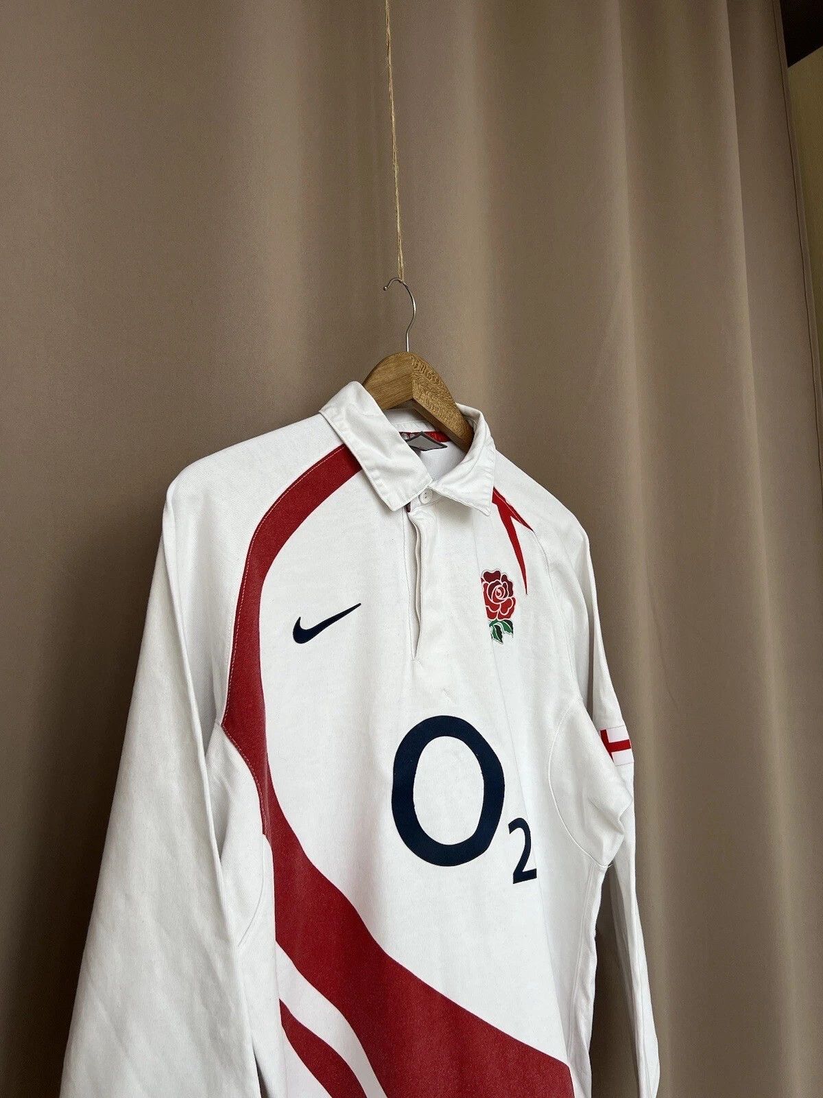 Nike Nike England 2007/2009 Rugby Shirt Mens Size L/XL Vintage Size US XL / EU 56 / 4 - 3 Thumbnail