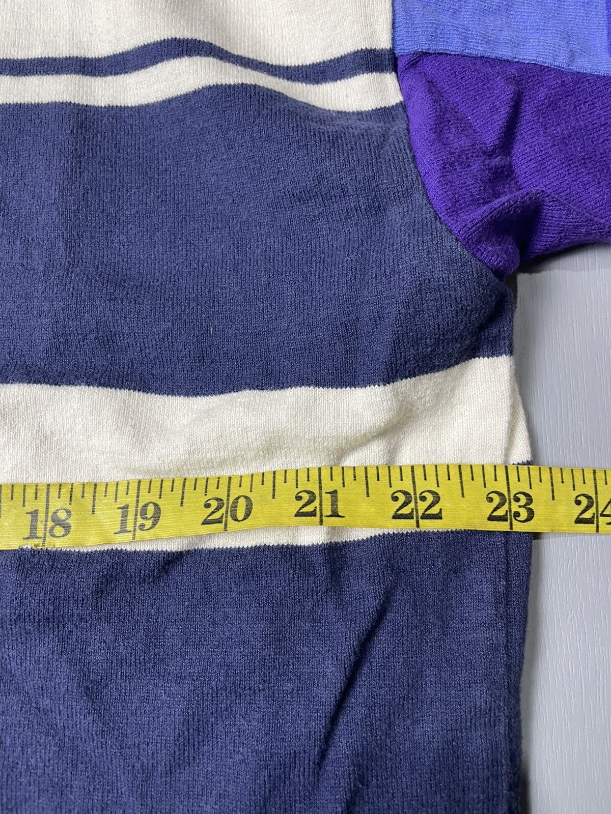 Columbia Vintage 80’S COLUMBIA knit polo rugby colour block stripes Size US L / EU 52-54 / 3 - 6 Thumbnail