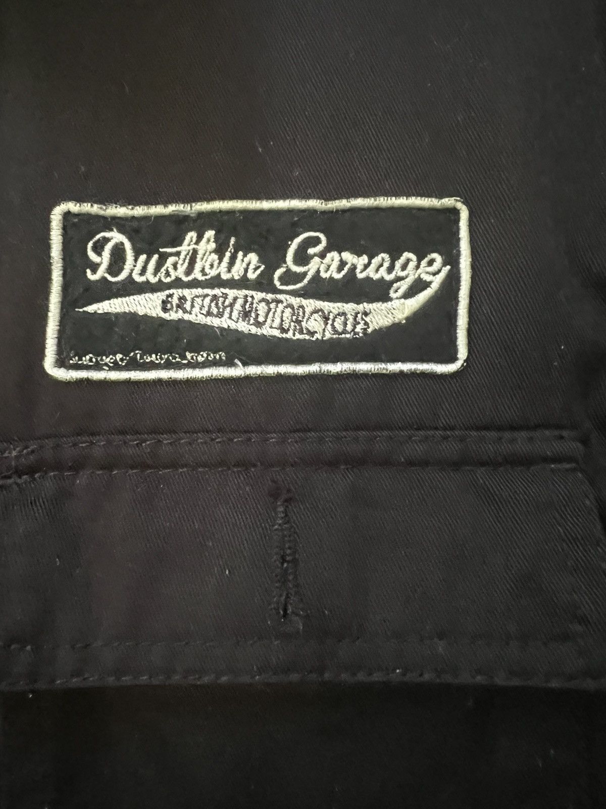 Japanese Brand Subciety Dustbin Garage EmbroideredBritishMotorcycleWorkwear Size US 42 / EU 58 - 6 Thumbnail