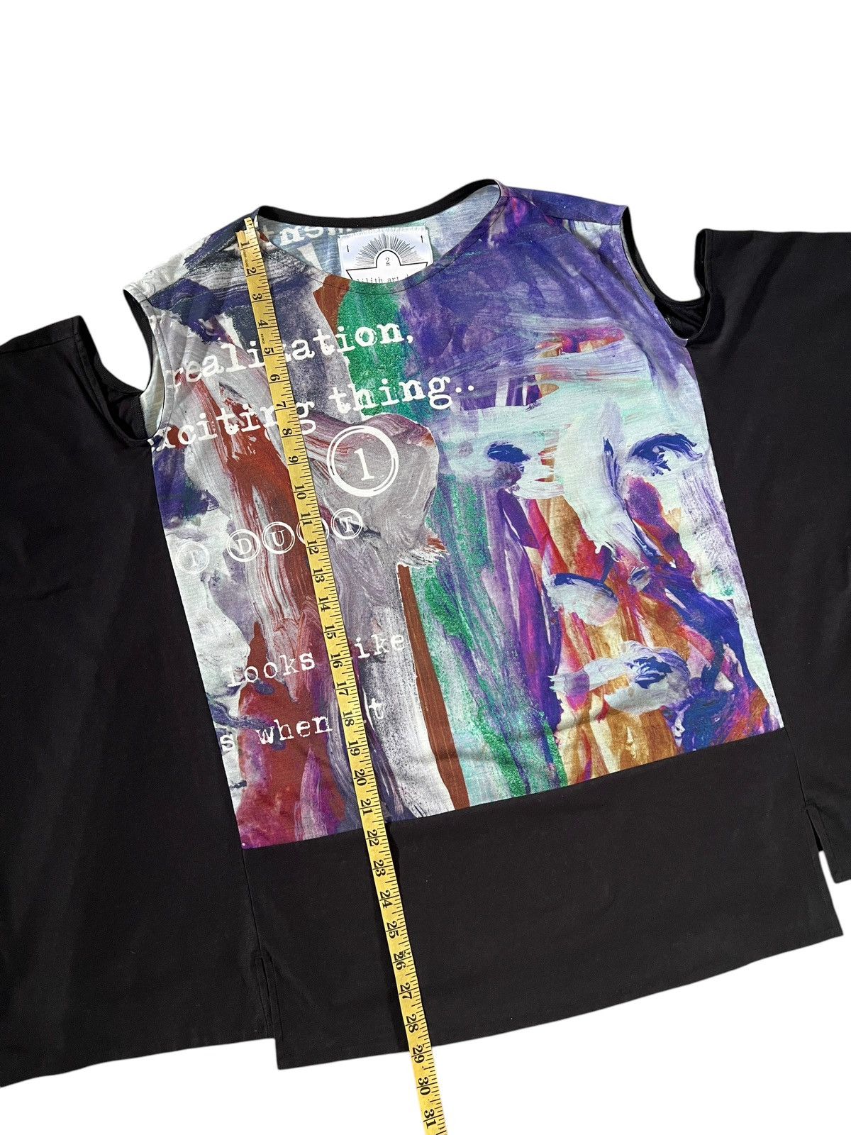 Japanese Brand Lilith Art Duct 🇯🇵 Rebuilt Off Shoulder Art Printed Shirt Size US L / EU 52-54 / 3 - 16 Thumbnail
