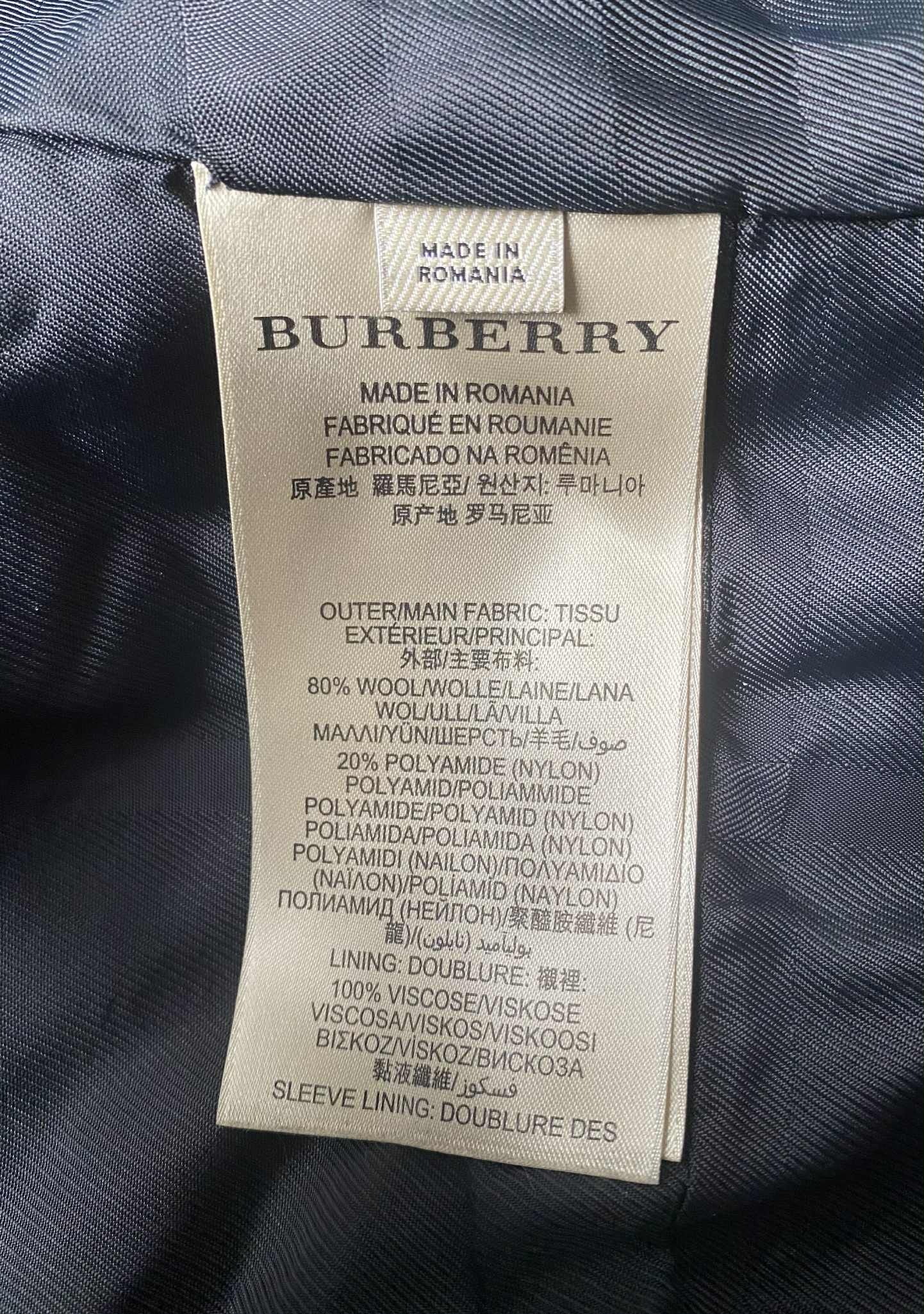 Burberry Burberry London Wool Peacoat Wool Button Up Coat Jacket Size US M / EU 48-50 / 2 - 10 Thumbnail
