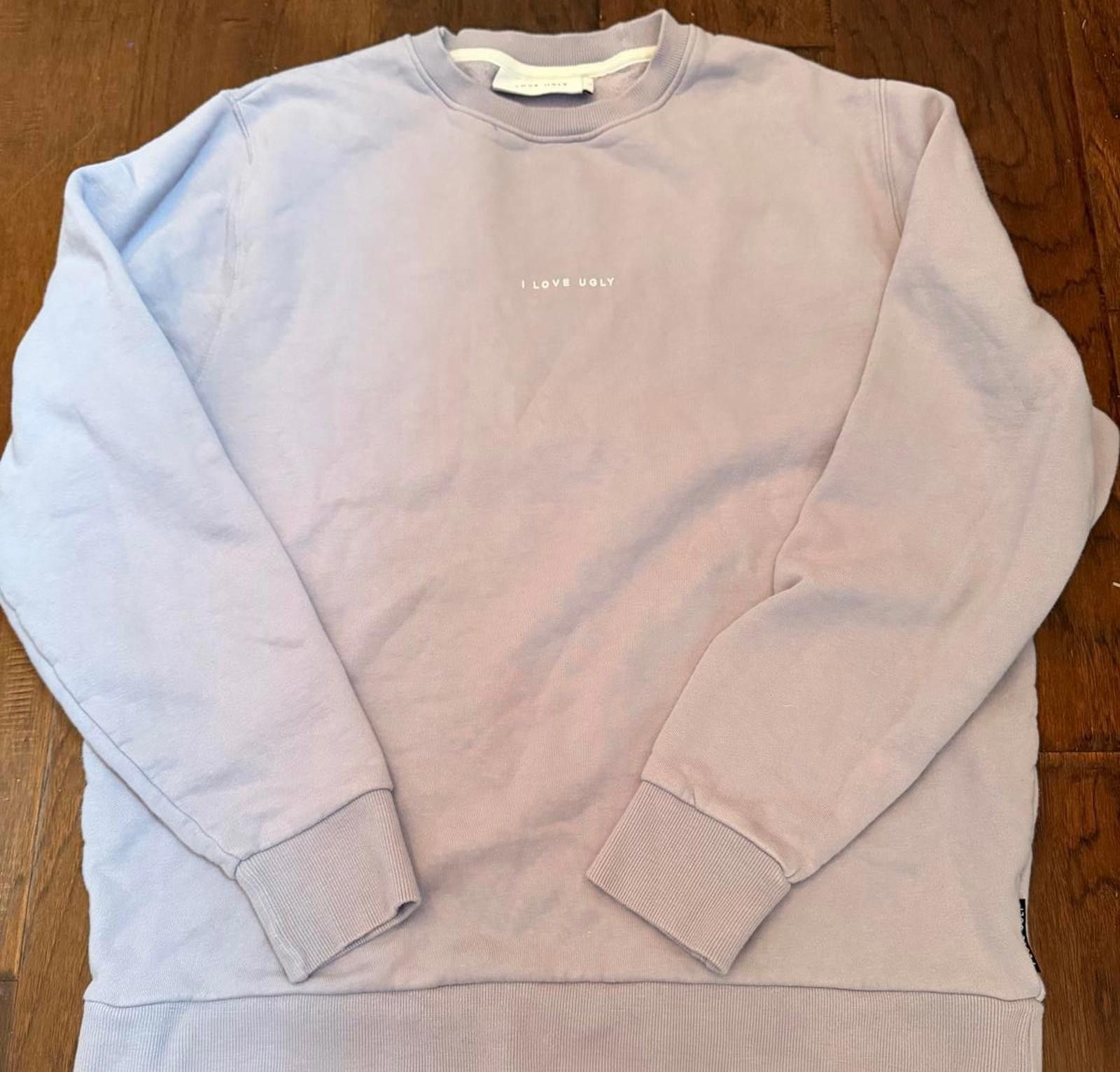 I Love Ugly I Love Ugly Mens Lilac Crewneck Pullover Sweatshirt Size US L / EU 52-54 / 3 - 1 Thumbnail