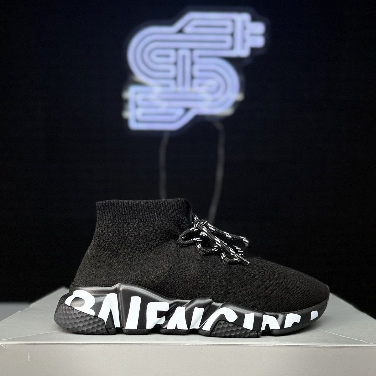 Balenciaga Balenciaga Speed Trainer Graffiti Sole Size US 7 / IT 37 - 2 Thumbnail