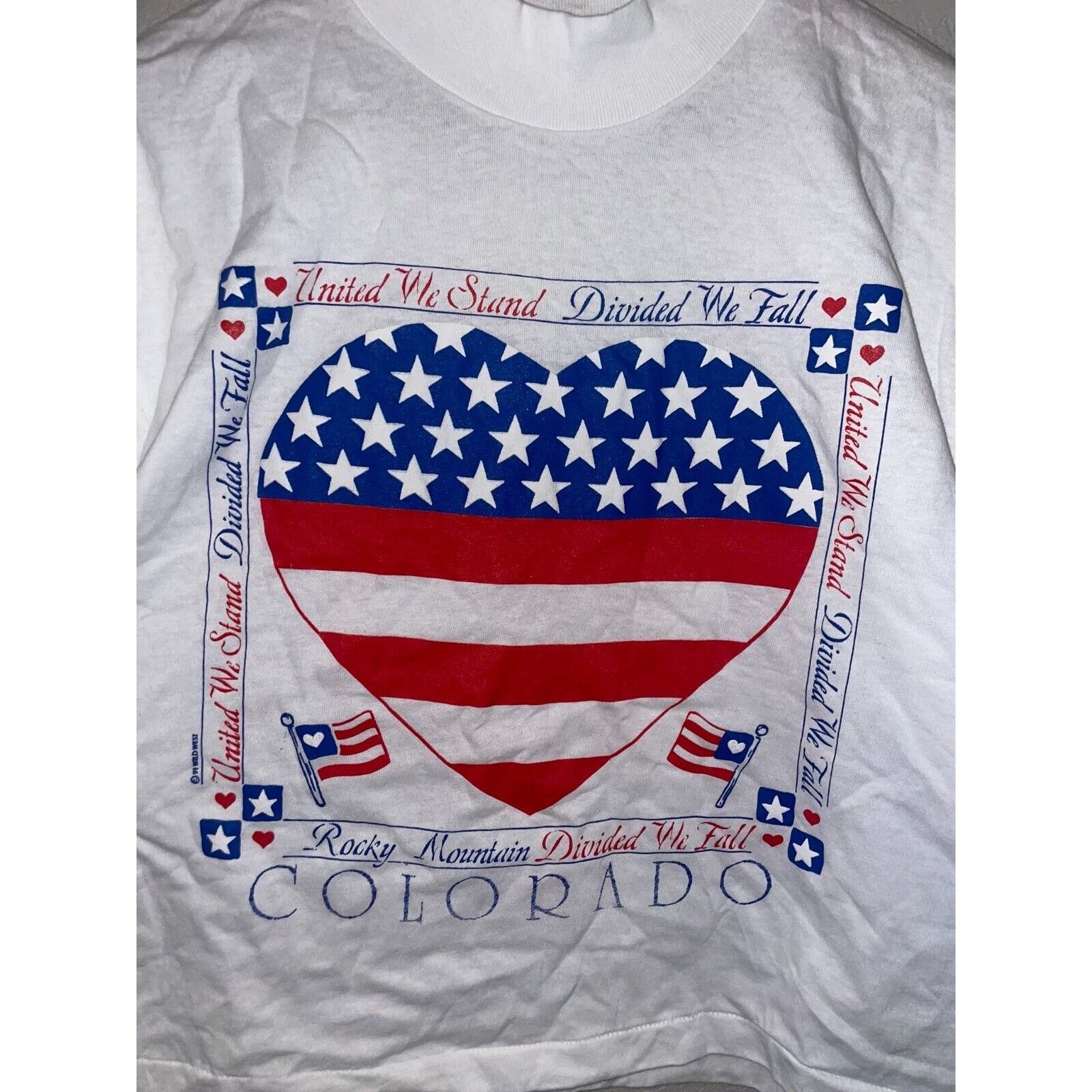 Vintage Womens Vintage Rocky Mountain Shirt USA Fish Tee 80s OS Size ONE SIZE - 2 Thumbnail