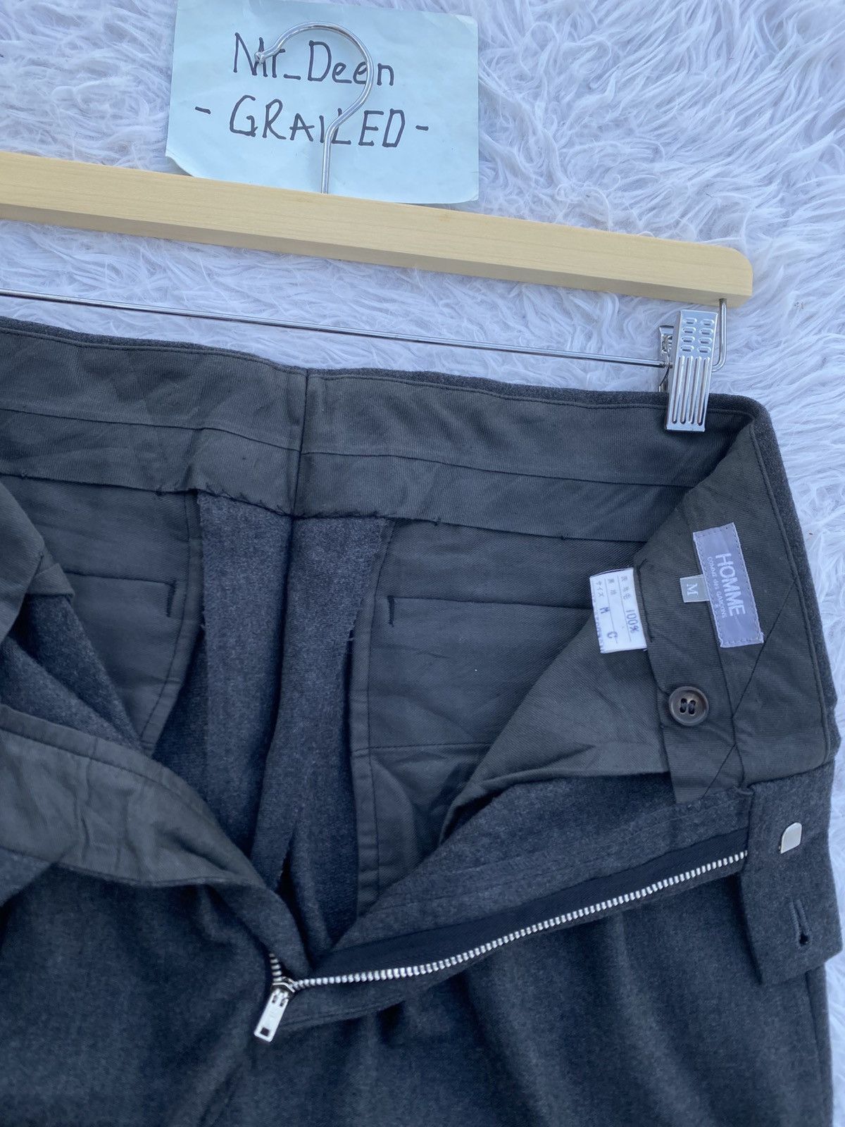 Comme des Garcons Rare Vintage Comme Des Garcons Homme Wool Pants Size US 28 / EU 44 - 12 Thumbnail