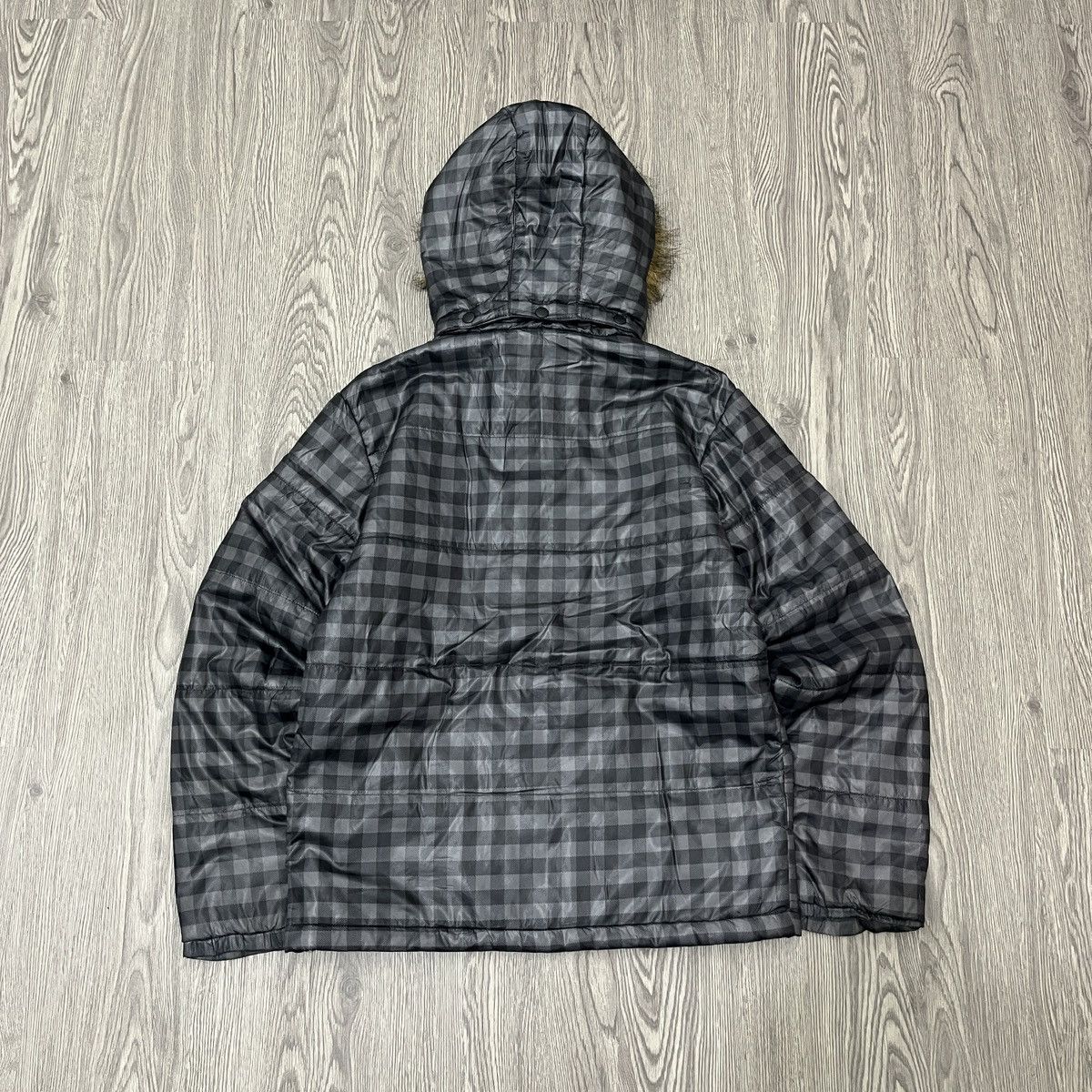 14th Addiction T&C Surf - Plaid Down Jacket Faux Fur ifsixwasnine Lgbstyle Size US M / EU 48-50 / 2 - 8 Thumbnail