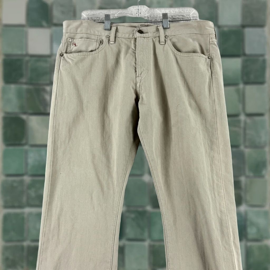 Polo Ralph Lauren Polo Ralph Lauren Jeans Men Beige Denim Slim Straight 34x30 Vintage Casual 90s Logo Preppy Size US S / EU 44-46 / 1 - 1 Thumbnail