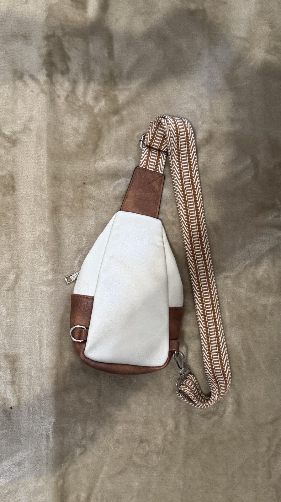 Other CLUCI Women’s Crossbody Bag Color White With Brown Size ONE SIZE - 3 Thumbnail