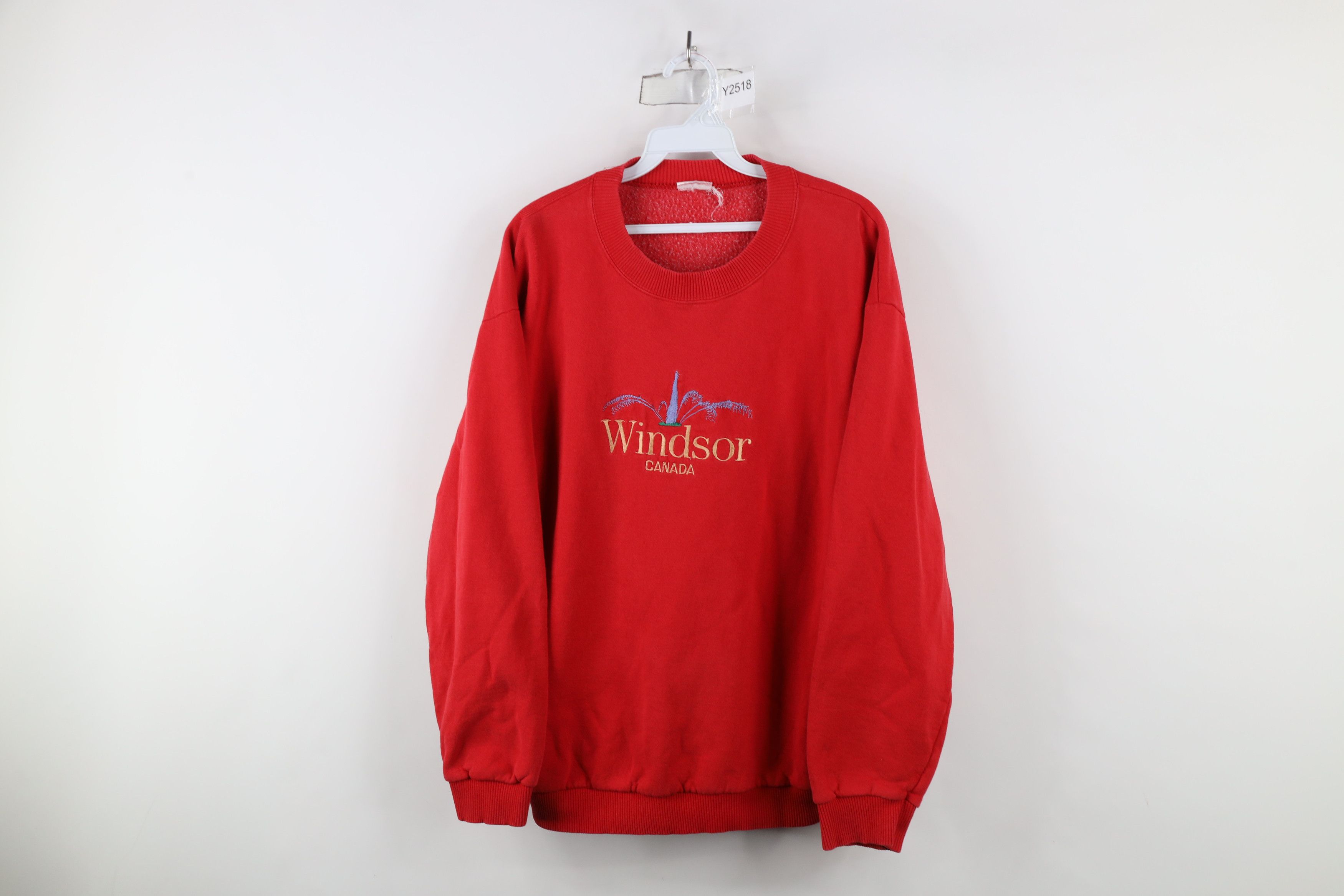 Vintage Vintage 90s Streetwear Spell Out Windsor Canada Sweatshirt Size US M / EU 48-50 / 2 - 1 Thumbnail
