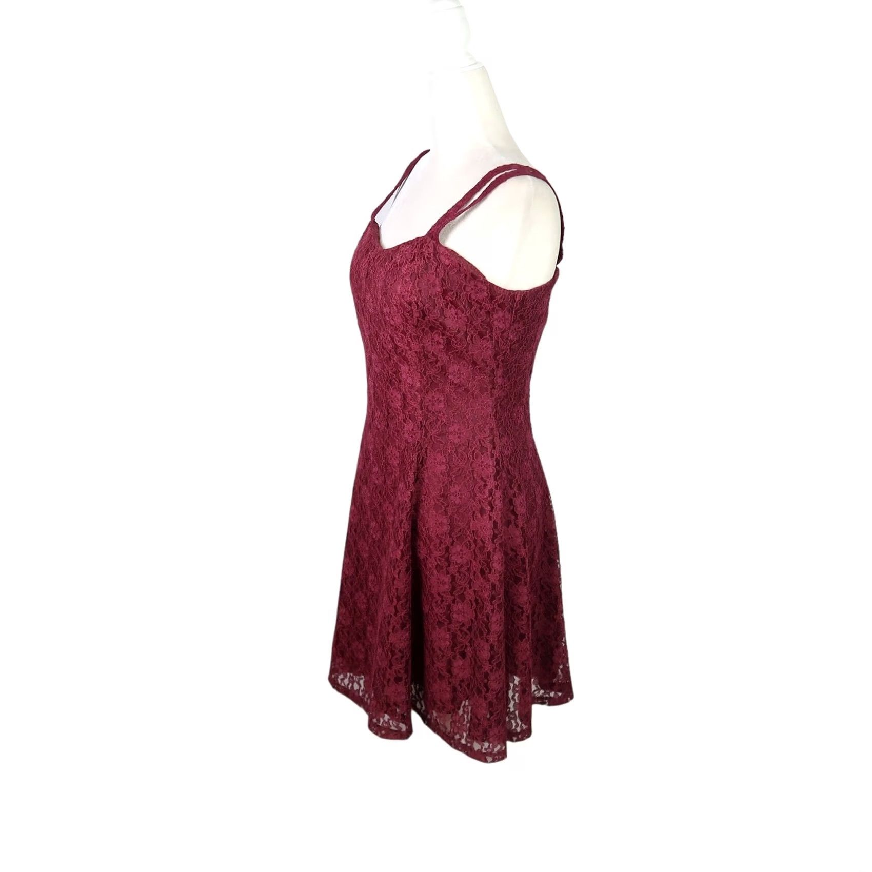 Vintage VINTAGE All That Jazz Dress 8 Sleeveless Floral Lace Mini Party Cocktail 90s Womens Dress Size M / US 6-8 / IT 42-44 - 3 Thumbnail