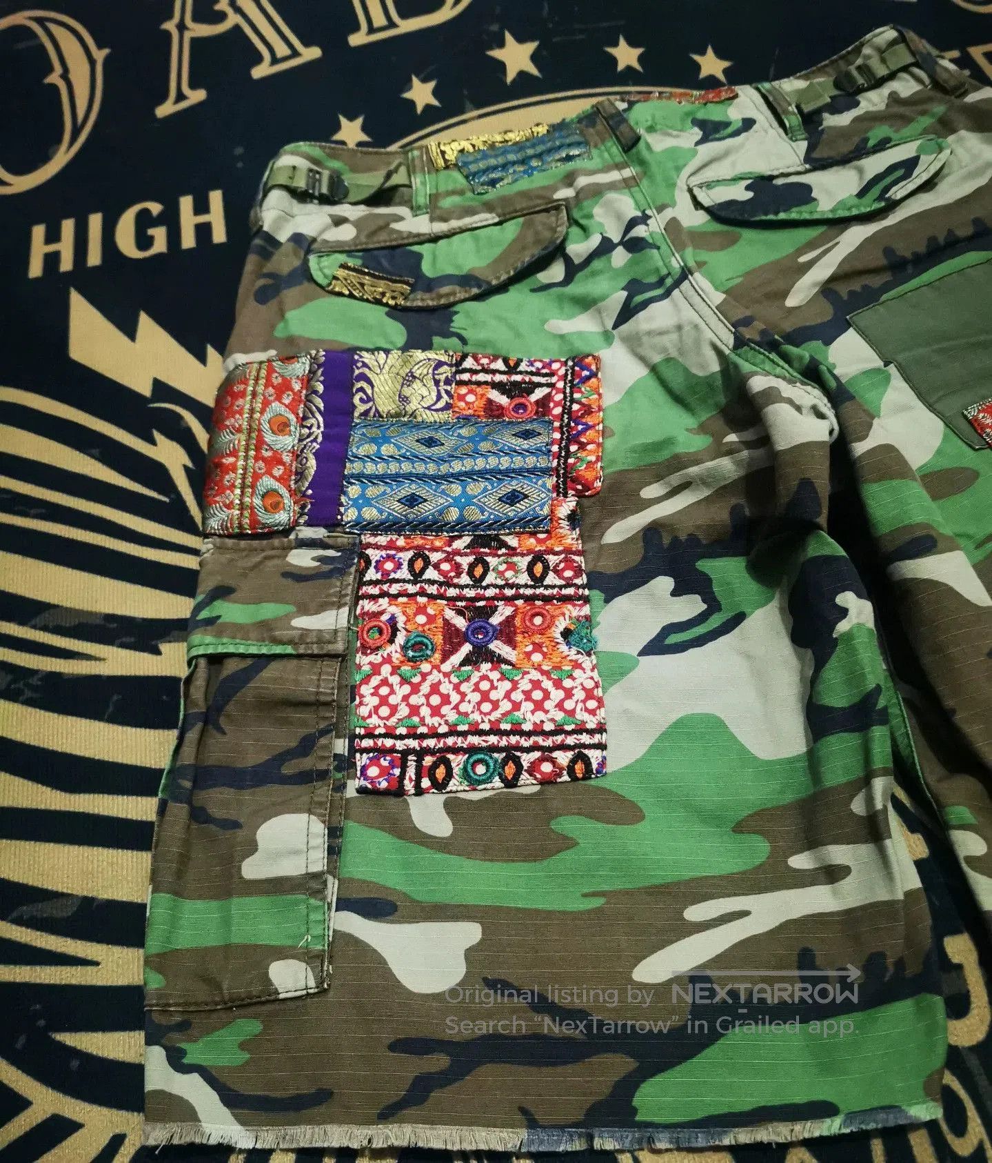 RRL Ralph Lauren Ralph Lauren Camouflage Patchwork Shorts. Size US 36 / EU 52 - 9 Thumbnail