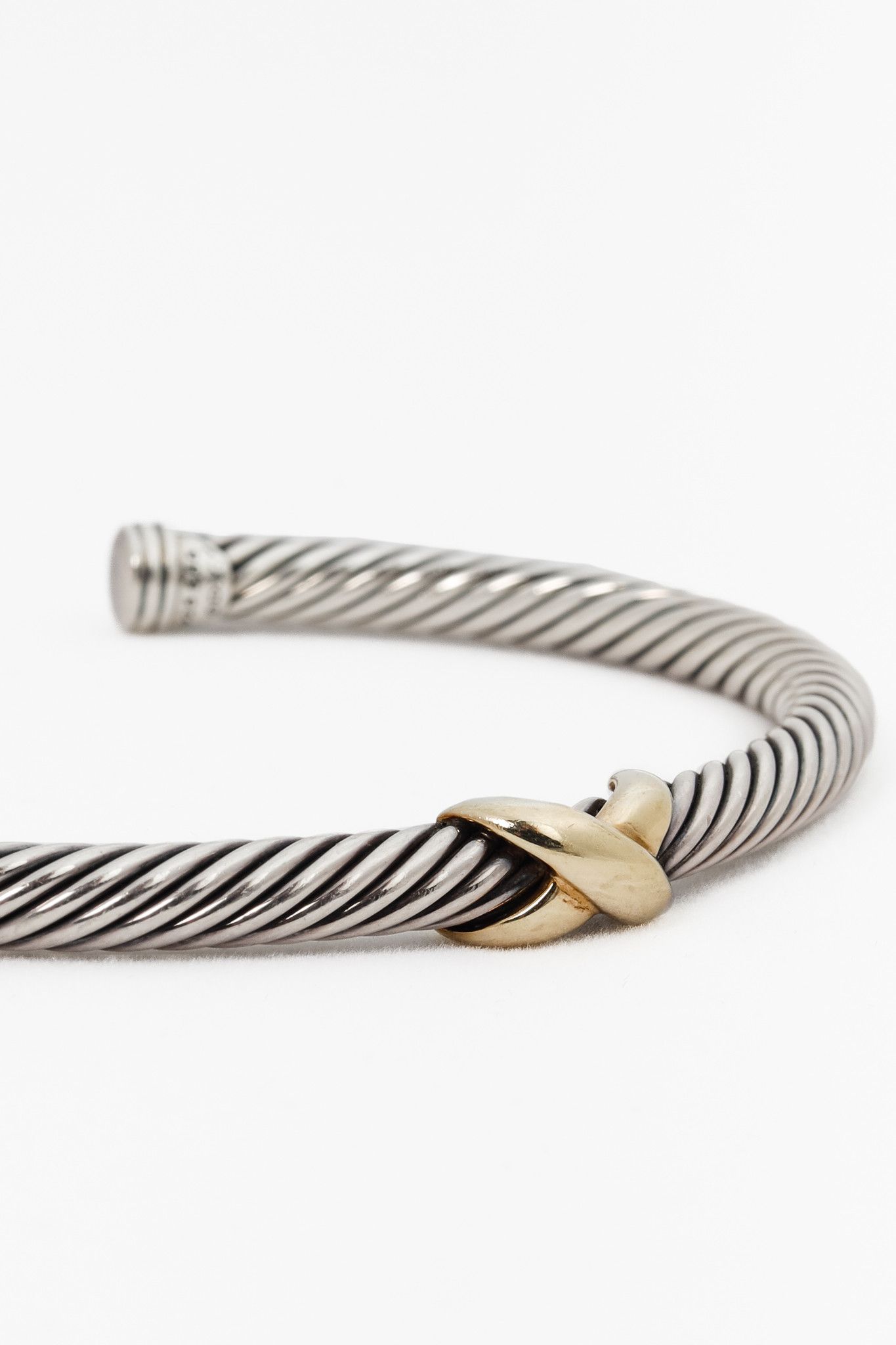 David Yurman David Yurman X Classic Cable Station Bracelet Size ONE SIZE - 3 Thumbnail