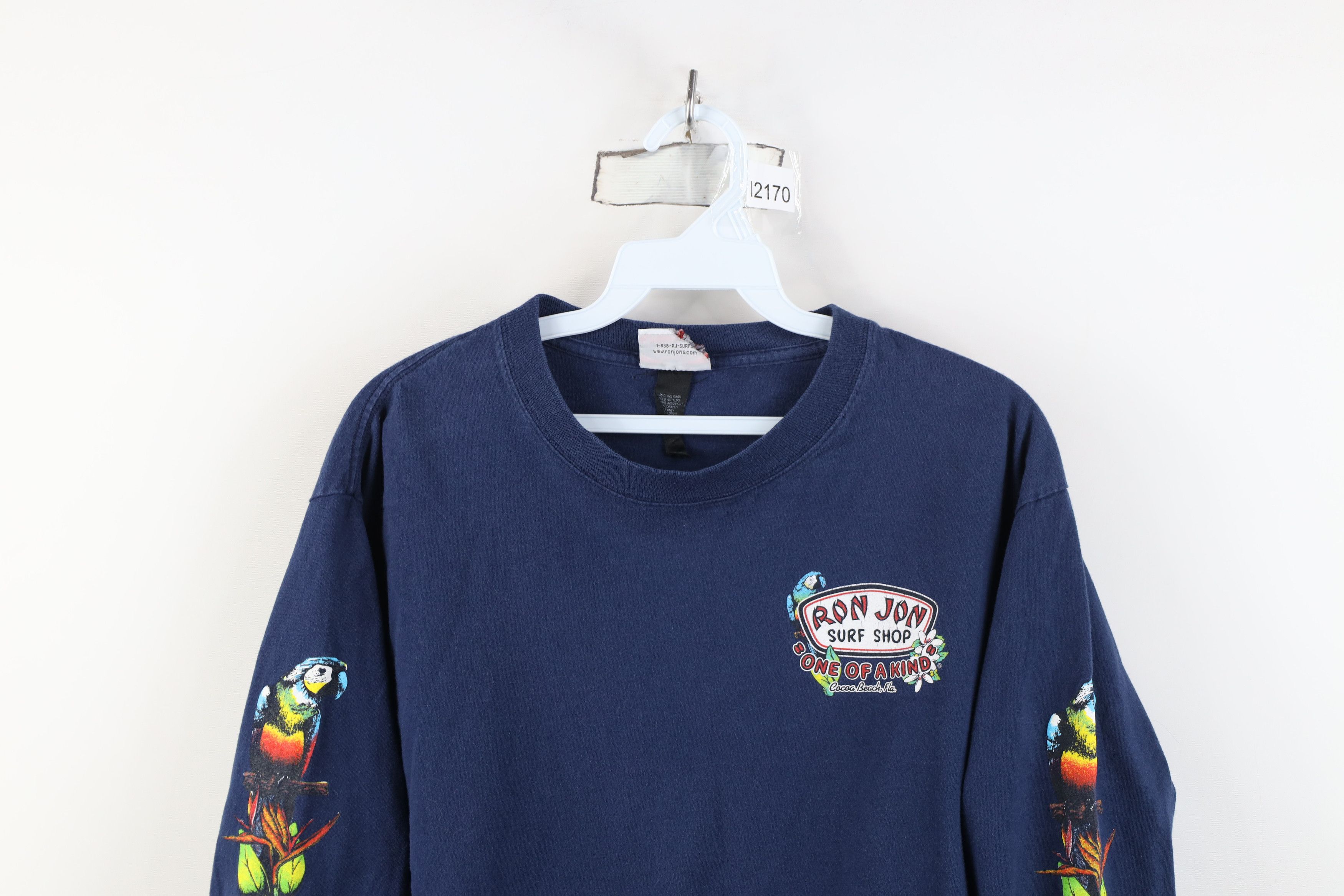 Vintage Vintage Ron Jon Surf Shop Spell Out Surf Long Sleeve T-Shirt Size US M / EU 48-50 / 2 - 2 Thumbnail
