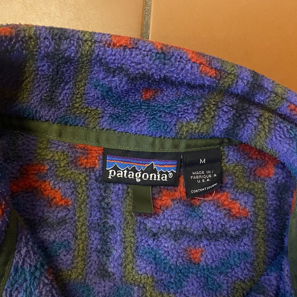 Patagonia × Vintage Vintage Patagonia 1994 Tehuelche Blueberry Synchilla USA Size US M / EU 48-50 / 2 - 4 Thumbnail