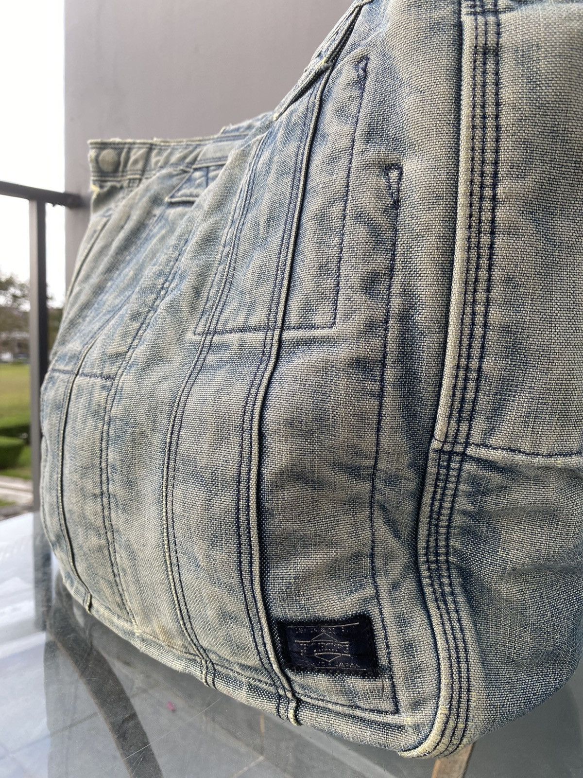 Porter × Vintage VTG PORTER DISTRESSED DENIM TOTE BAG Size ONE SIZE - 4 Thumbnail