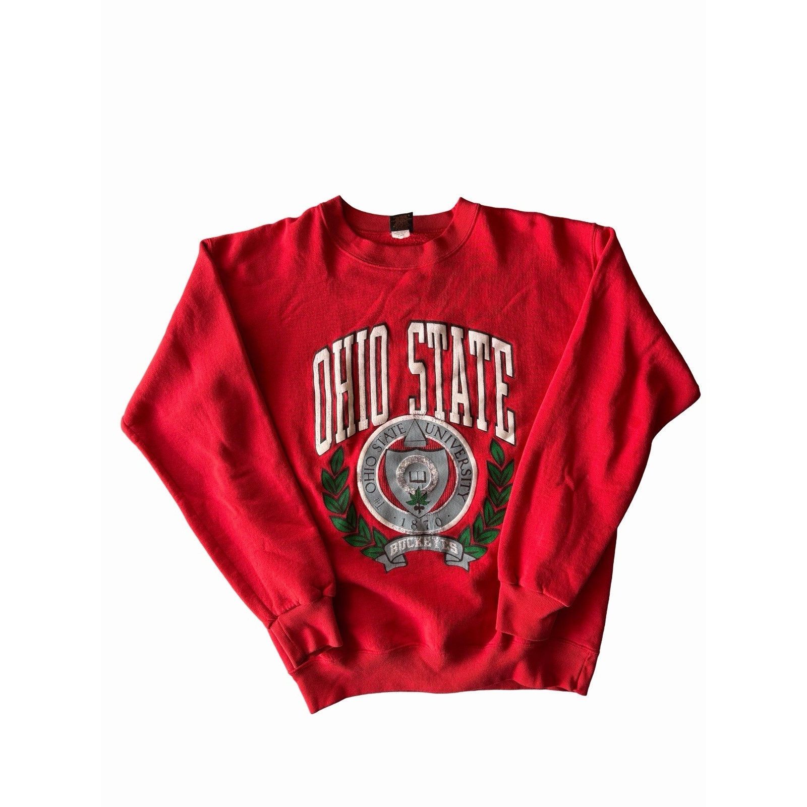 Vintage Vintage Ohio State Buckeyes Crewneck Sweatshirt Made USA Red Size US XL / EU 56 / 4 - 1 Thumbnail