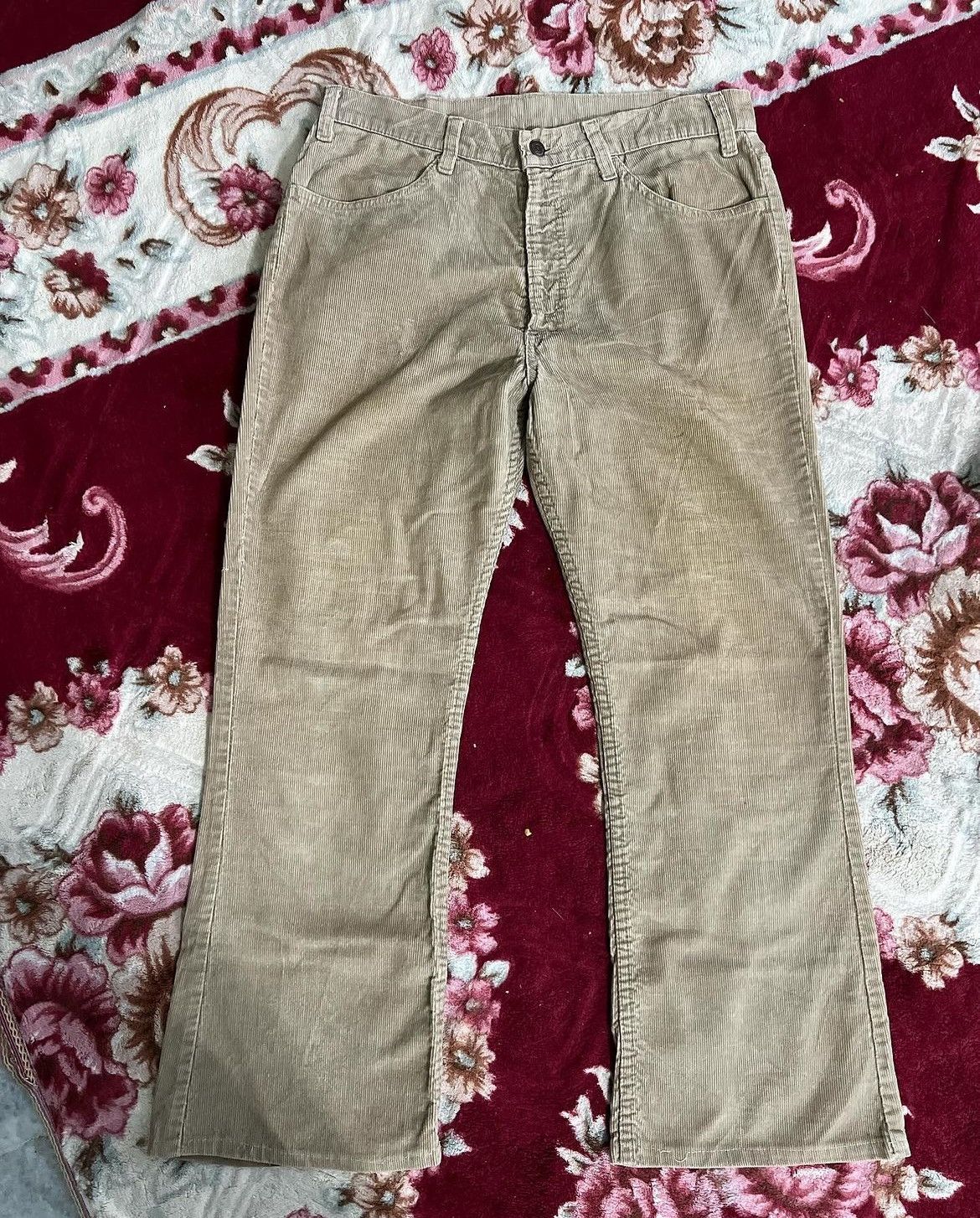 Levi's × Vintage Vintage 1970’s Levis 646 Corduroy Pants Top Button 29 Size US 32 / EU 48 - 1 Thumbnail