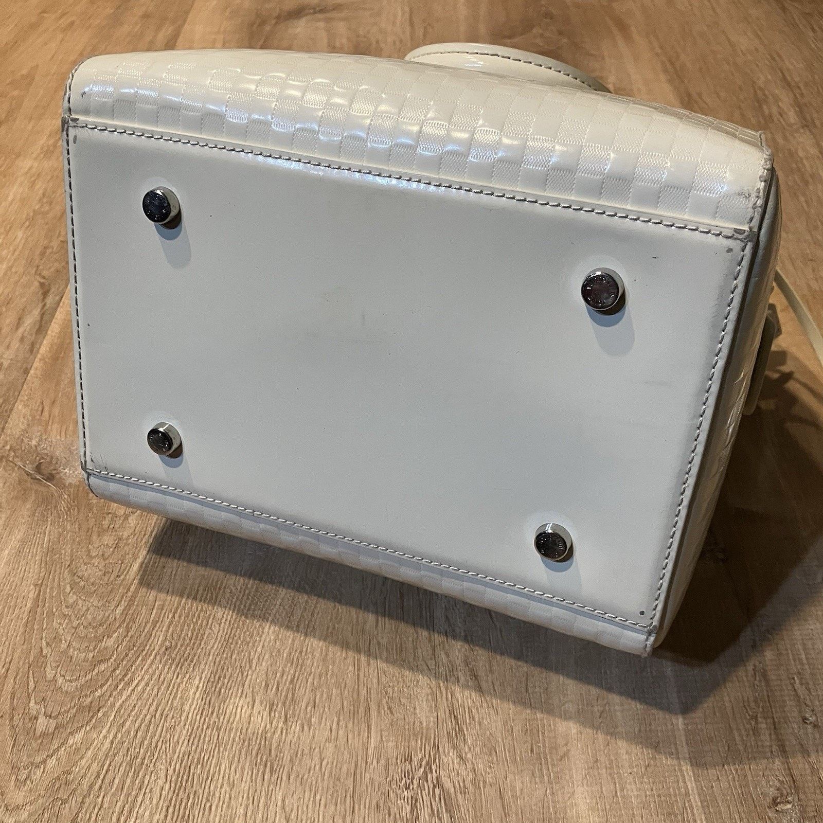 Louis Vuitton Louis Vuitton Damier Facet Speedy Cube White Cream Hand Bag Size ONE SIZE - 12 Thumbnail