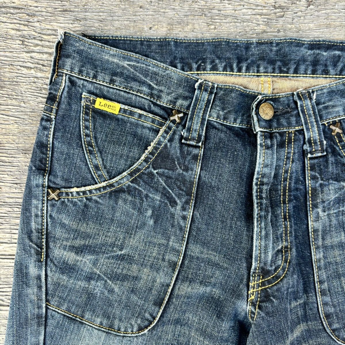 If Six Was Nine × Le Grande Bleu (L.G.B.) Vintage 90's LEE flare bootcut jeans Size US 32 / EU 48 - 3 Thumbnail