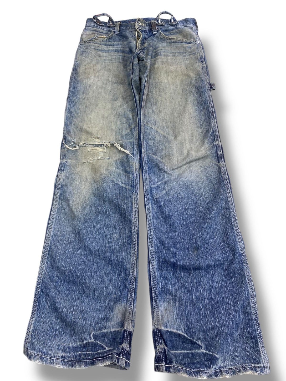 Edwin Edwin Carpenter Buckle Back Style Loose Jeans Size US 32 / EU 48 - 1 Thumbnail