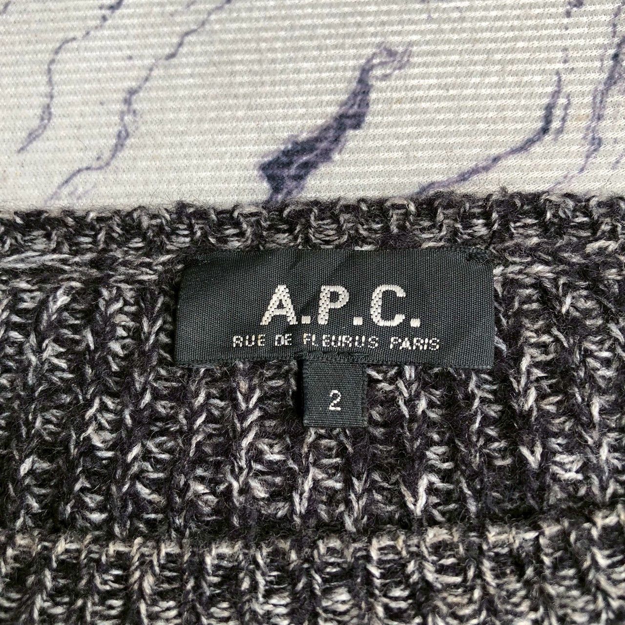 A.P.C. A.P.C. Cotton Knit Sweater Grey Oversized Size M / US 6-8 / IT 42-44 - 5 Thumbnail