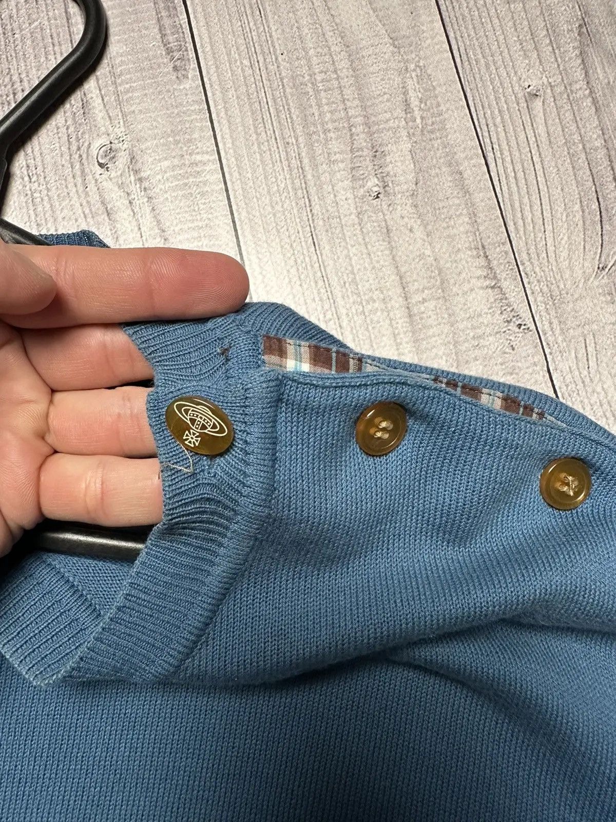 Vivienne Westwood Vintage Vivienne Westwood blue sweater size XL logo Size US XL / EU 56 / 4 - 4 Thumbnail