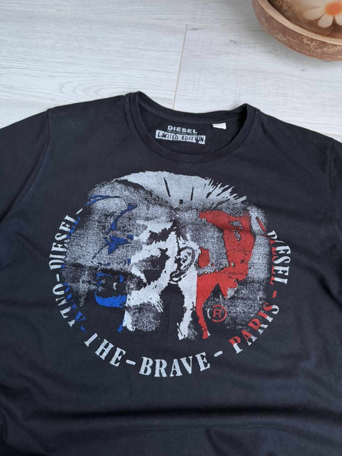 Diesel × Vintage 🇫🇷 Diesel Limited Edition T-Shirt France Flag Size US XL / EU 56 / 4 - 2 Thumbnail