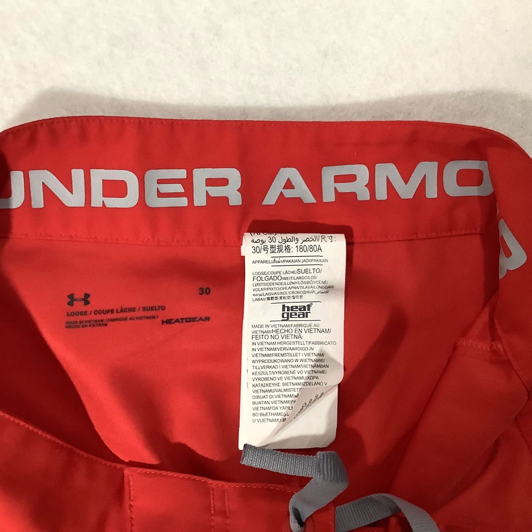 Under Armour Under Armour Board Shorts Mens Size 30 Red Polyester Loose 9in Inseam Beach Surf Pockets Logo Casual Regular Size US 30 / EU 46 - 5 Thumbnail
