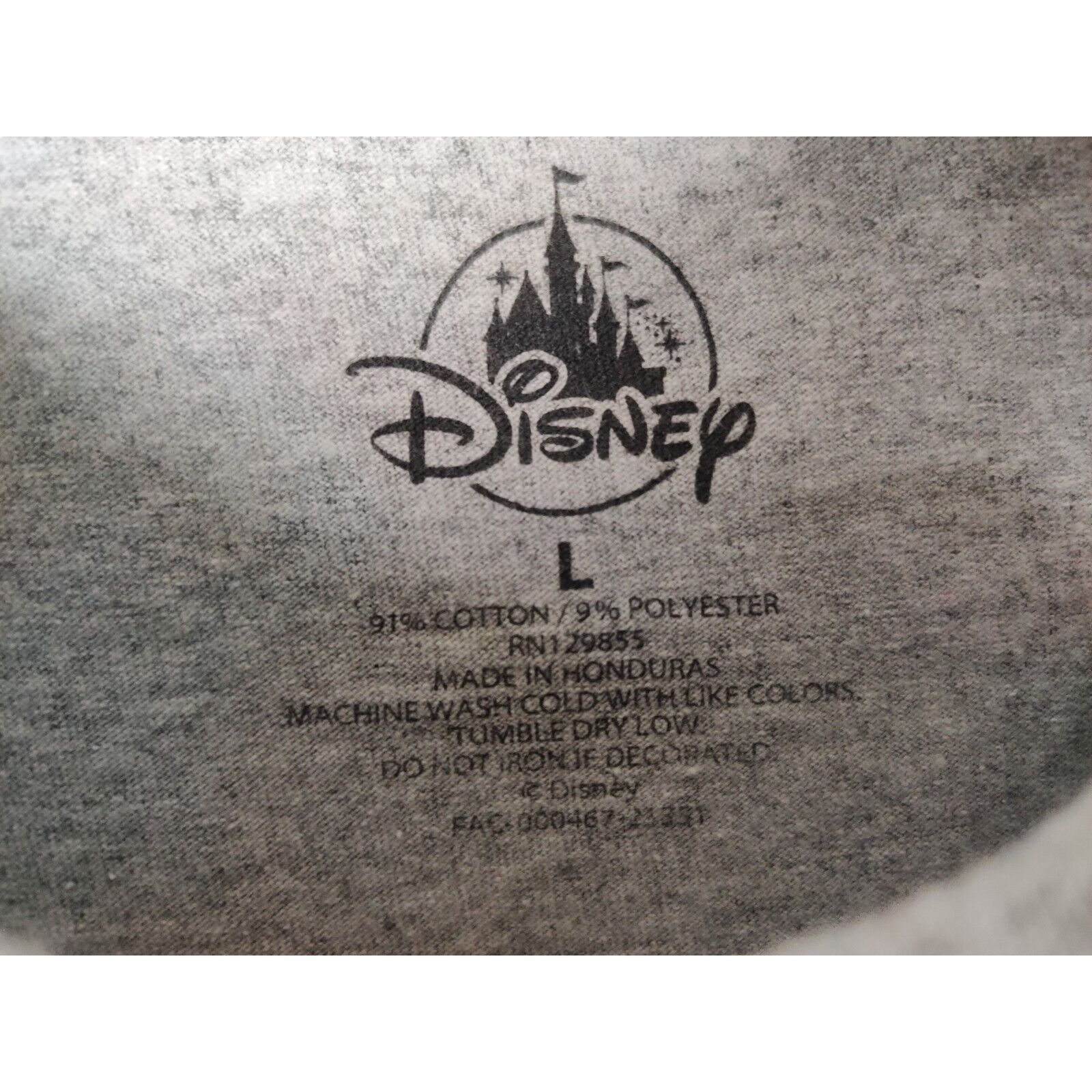 Disney Disney Shirt Adult Mens Large Gray Tinker Bell Peter Pan Size US L / EU 52-54 / 3 - 3 Thumbnail