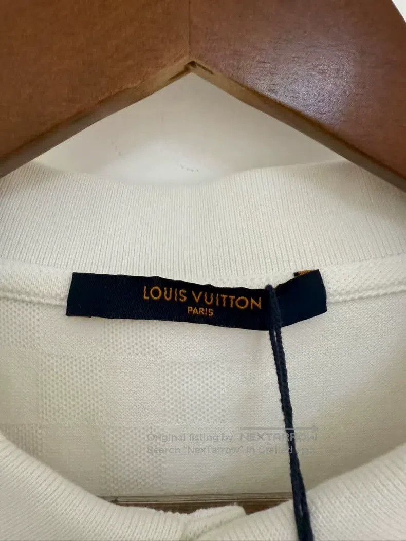 Louis Vuitton Louis Vuitton White checkerboard polo short sleeve Size US XL / EU 56 / 4 - 4 Thumbnail